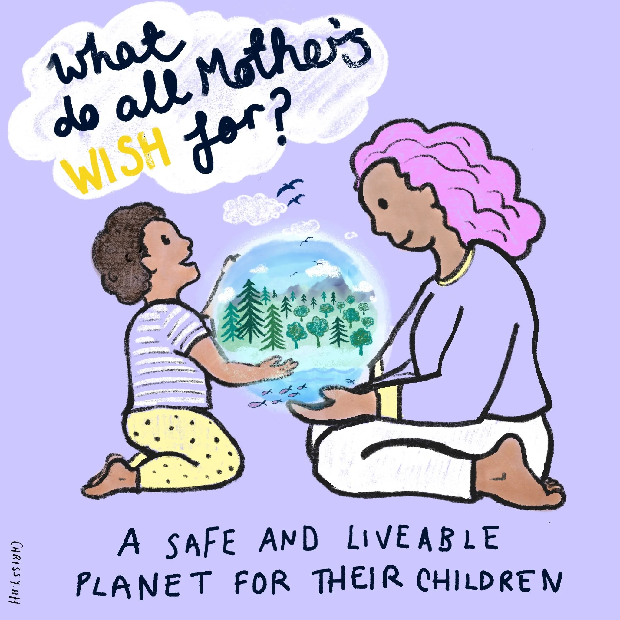 Mother's Day, 2024. Social media image for Parents For Future