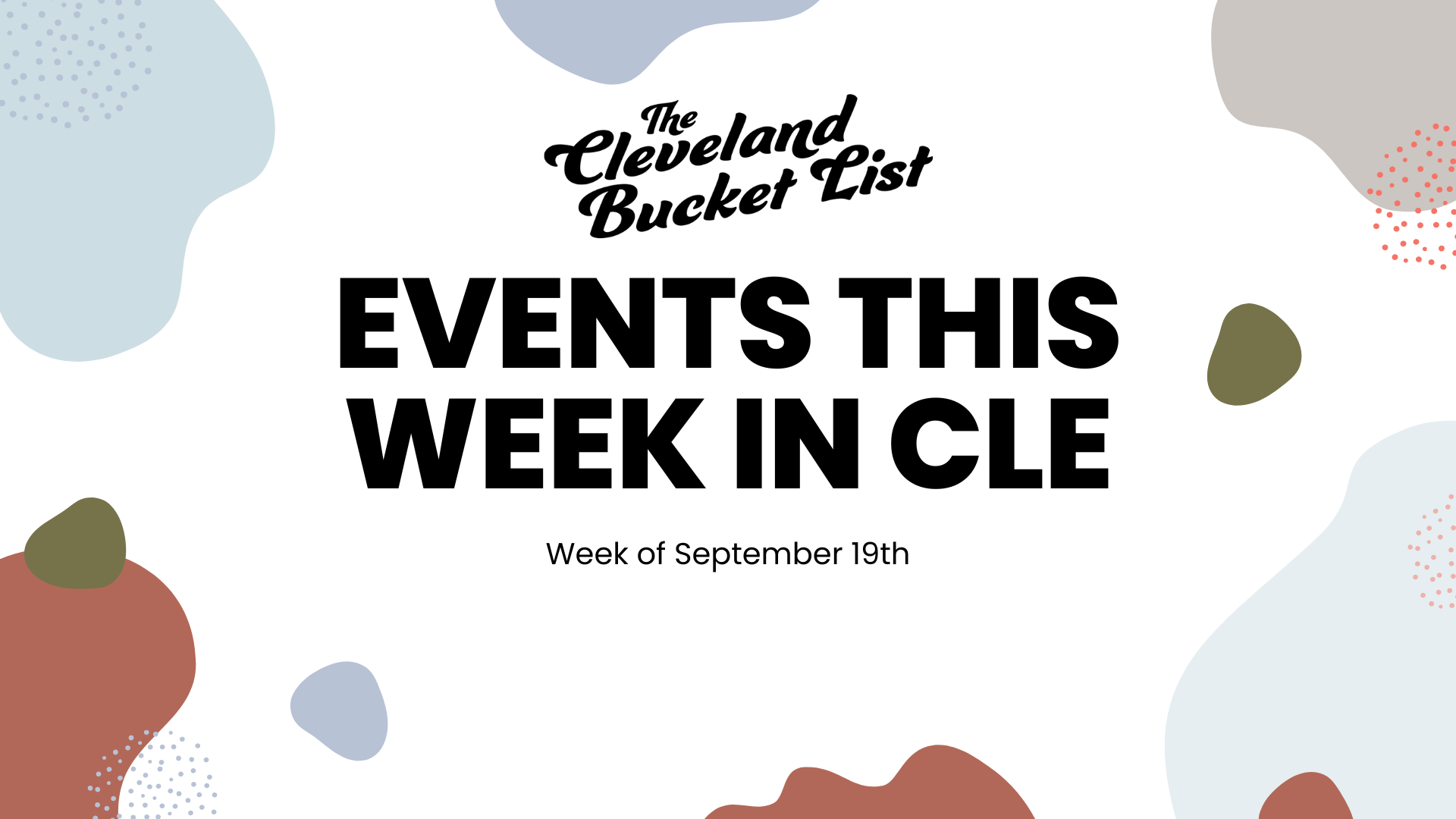 Events Week of September 19, 2022