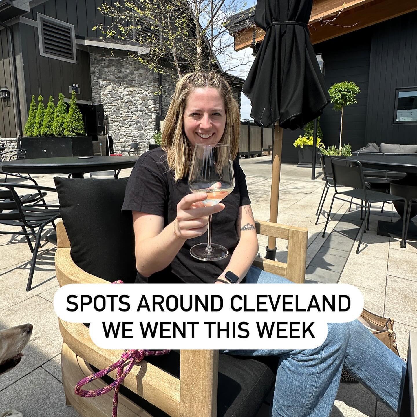 Spots around Cleveland we visited this week! It&rsquo;s always so much fun getting to see ALL the places we get to check out in a week and this was a particularly exciting one. All spots are tagged in the photo for reference! Where did you go this we