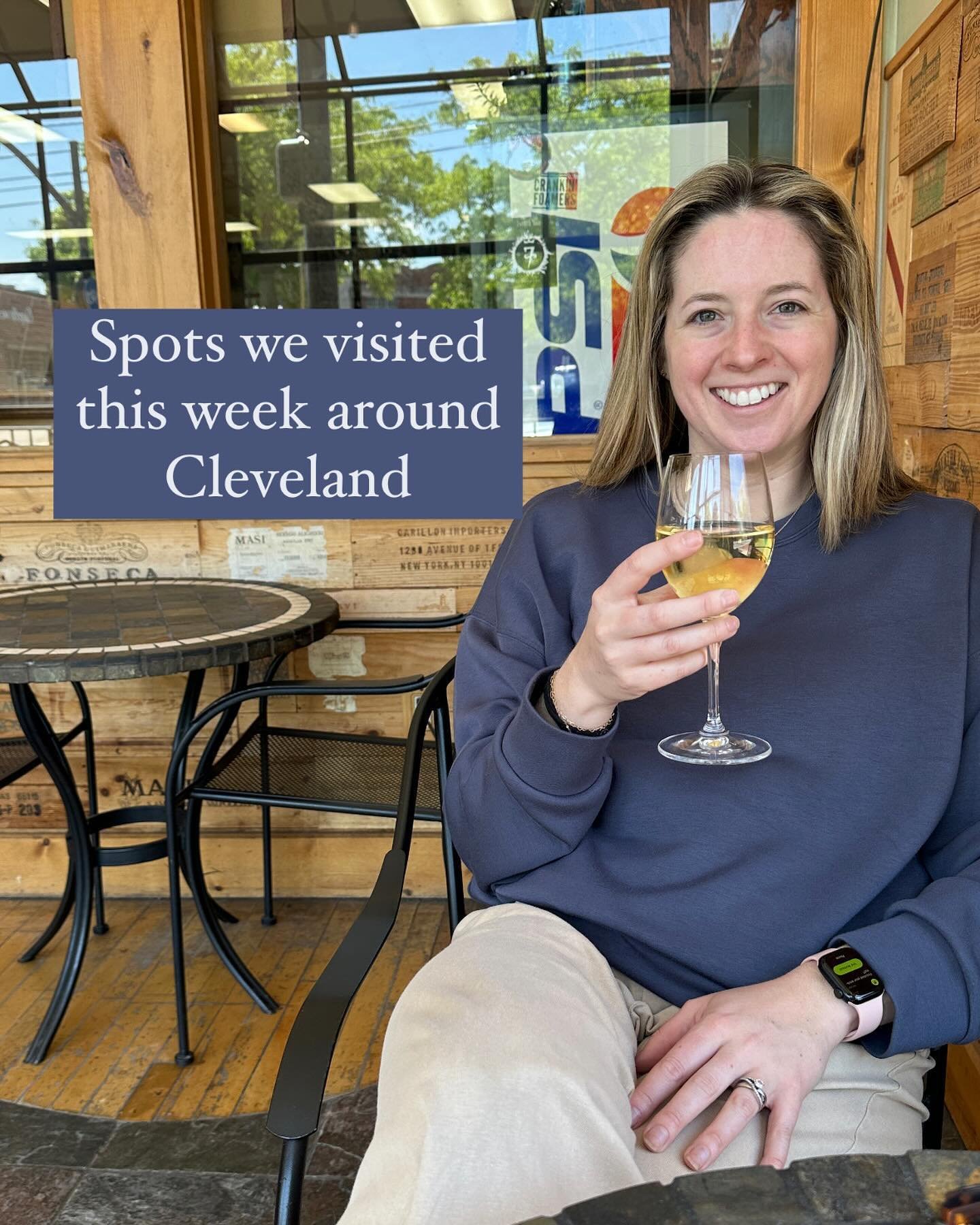 All the spots we visited around Cleveland this week! tell us where we should go this week in the comments! We&rsquo;re working on our summer list. If you&rsquo;re looking for patio inspiration hit the link in our bio for the patio guide. 💃🏼😜