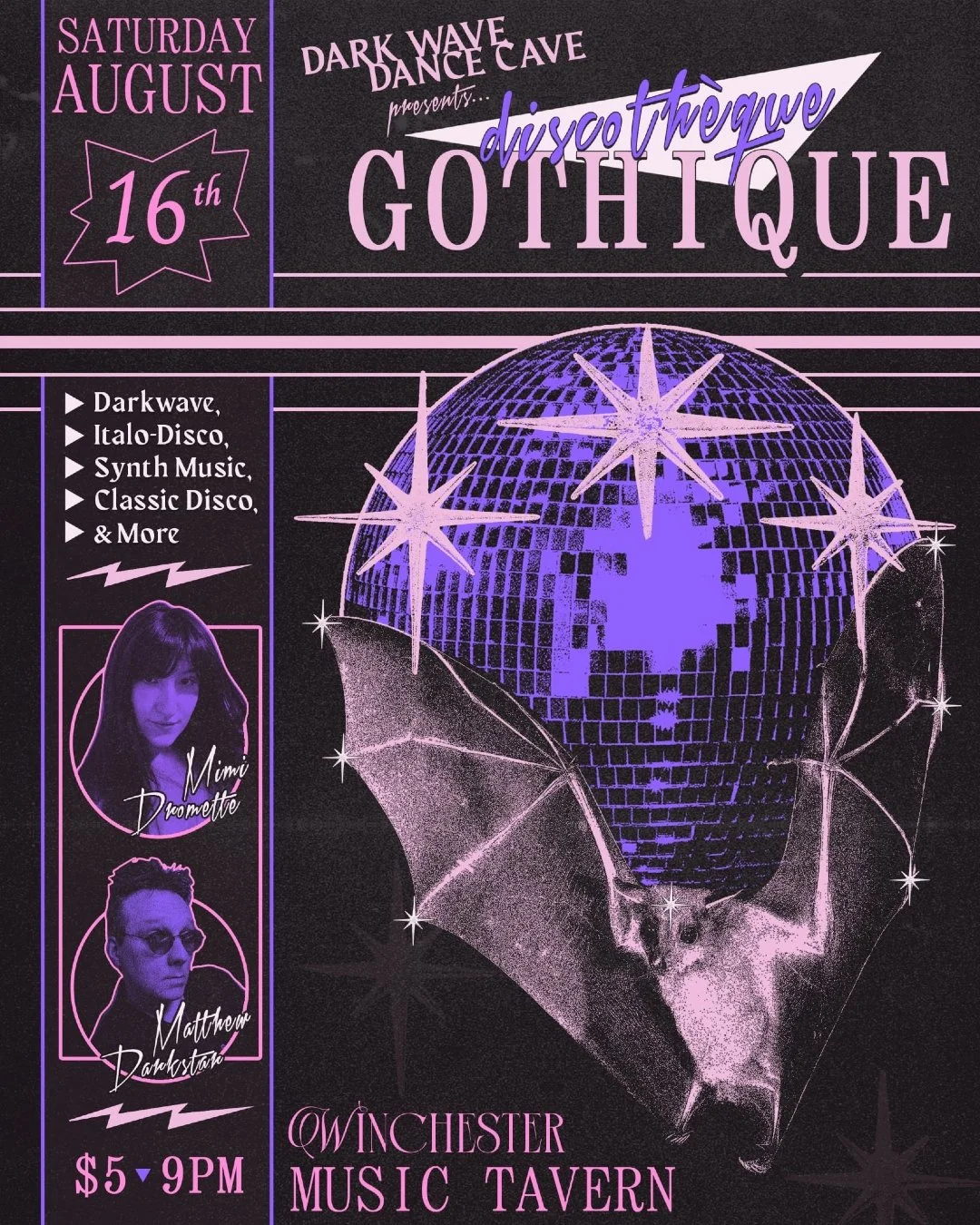 Dark Wave Dance Cave presents Discothèque Gothique