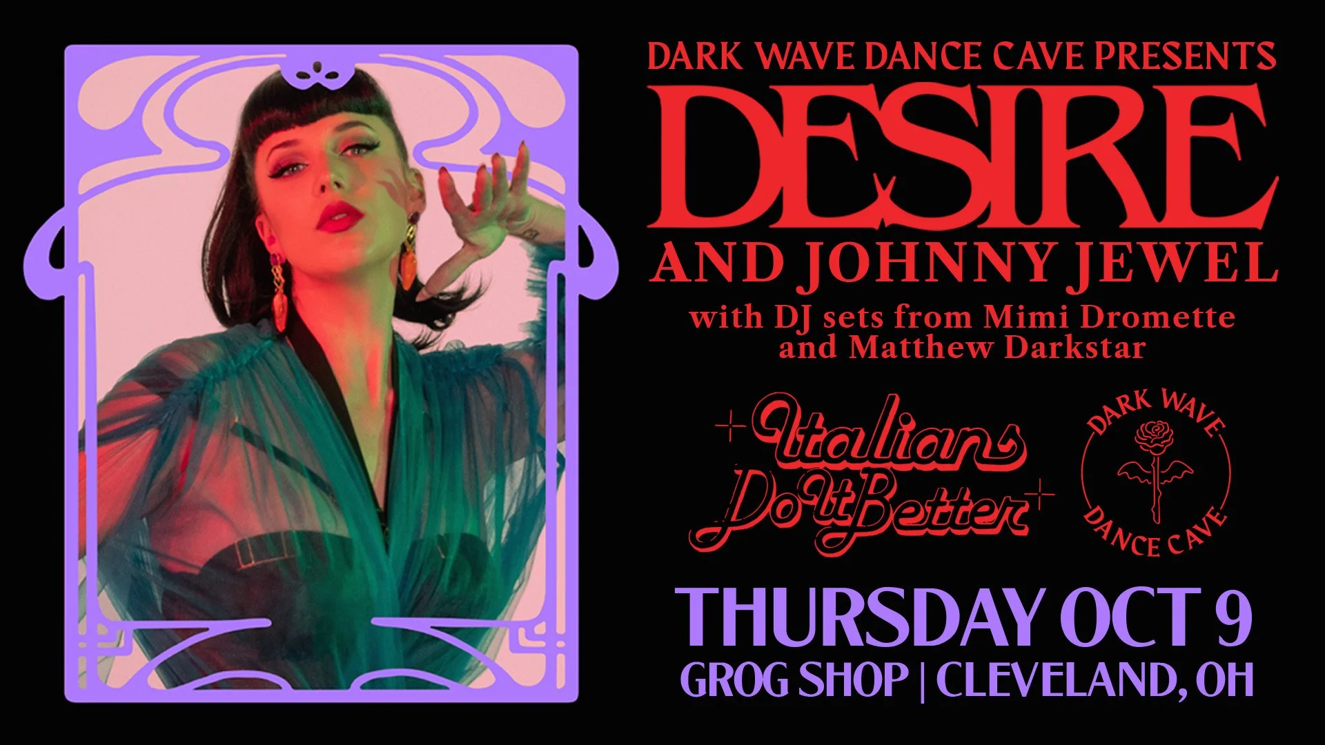 Desire & Johnny Jewel at Grog Shop