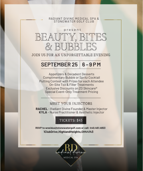 Beauty, Bites & Bubbles at StoneWater