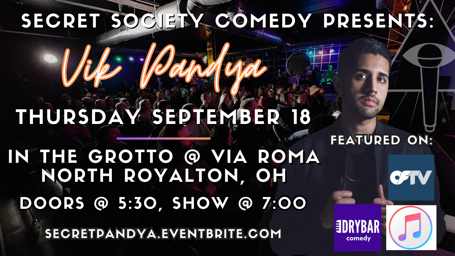 Vik Pandya | Secret Society Comedy In North Royalton