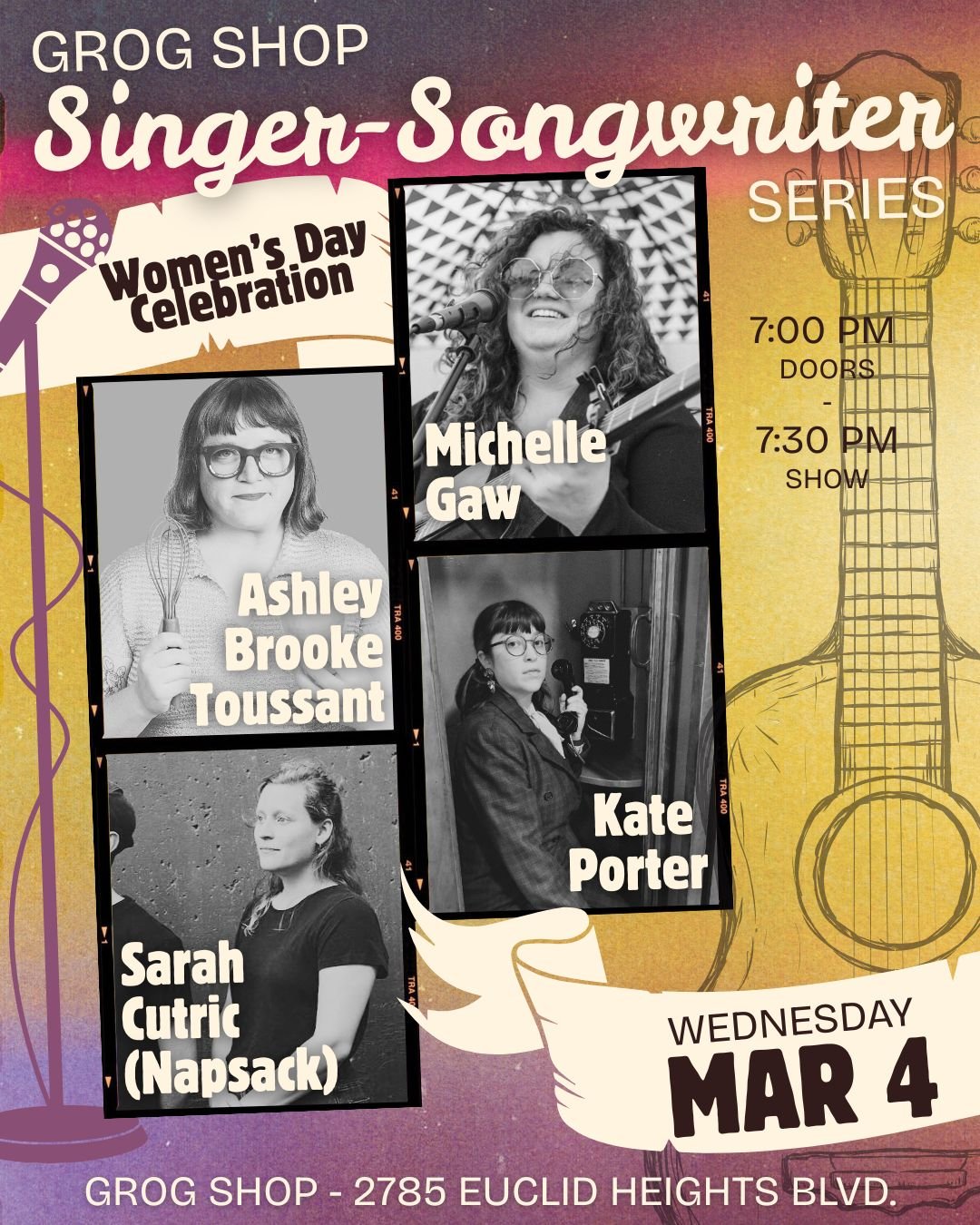 Women's Day Grog Shop Singer-Songwriter Series