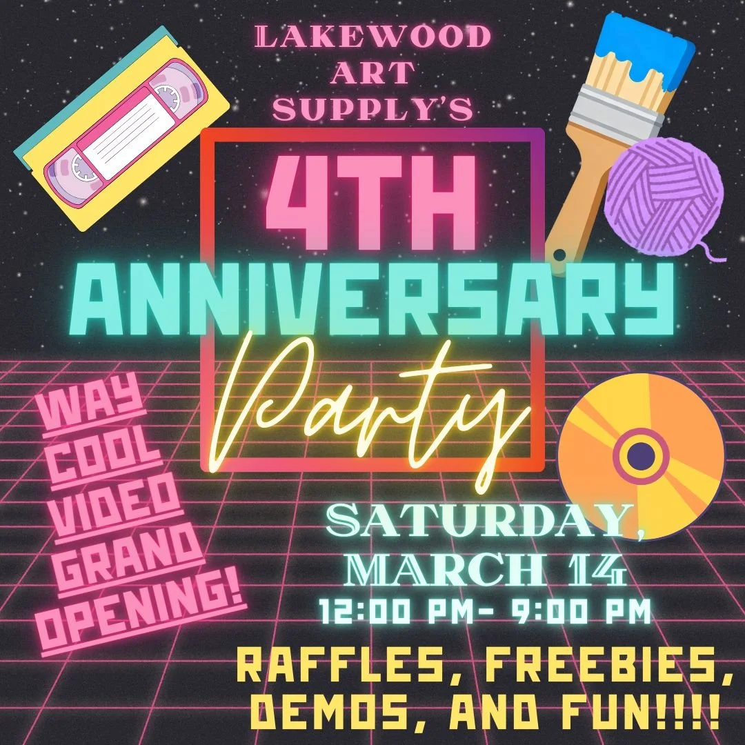 Lakewood Art Supply’s 4th Anniversary Party