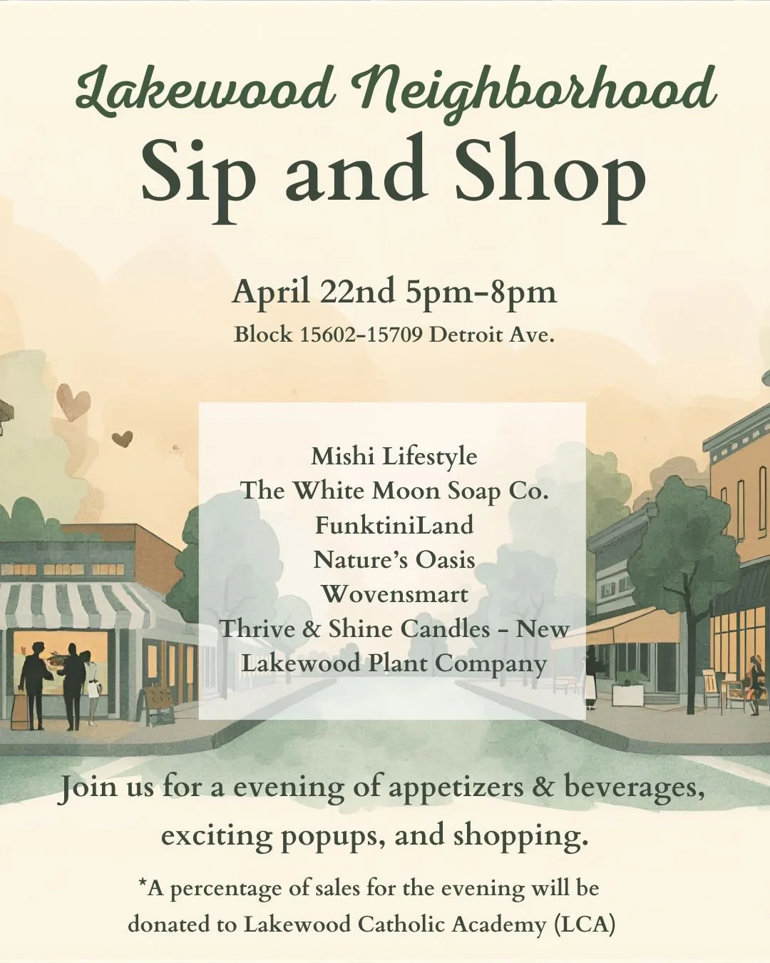 Lakewood Neighborhood Sip and Shop
