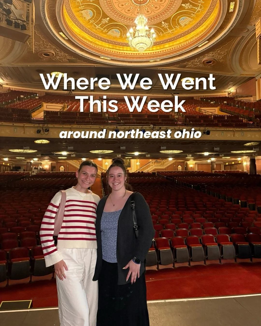 Rounded up where Lizzie and I went this week around northeast Ohio ✨

- cover photo, @playhousesquare for a historic tour
1. @encorepsq is our go to for cocktails downtown.
2. @steakcle is a great spot to celebrate we enjoyed our experience from star
