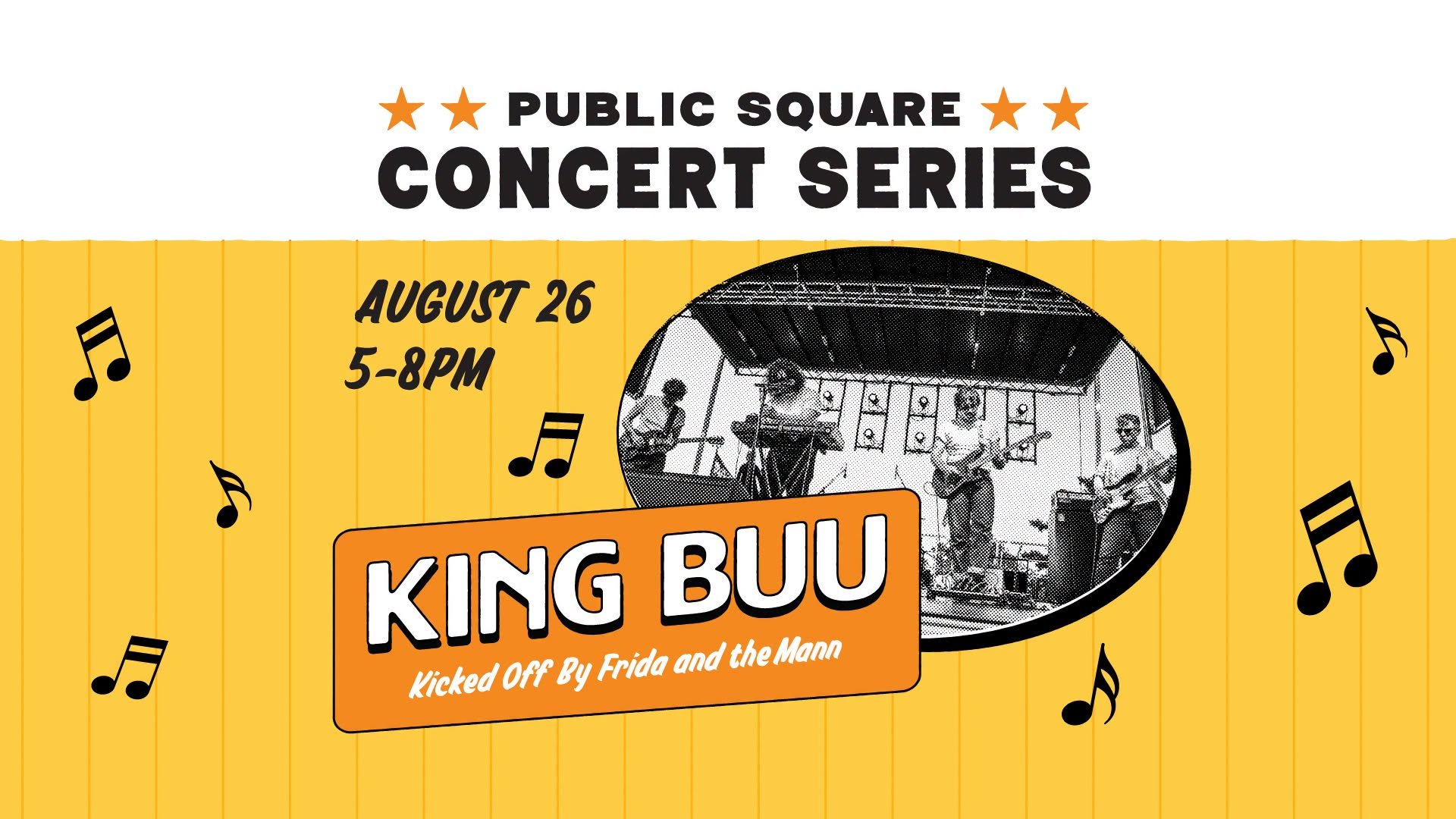 Public Square Concert Series: Featuring King Buu kick off by Frida and the Mann