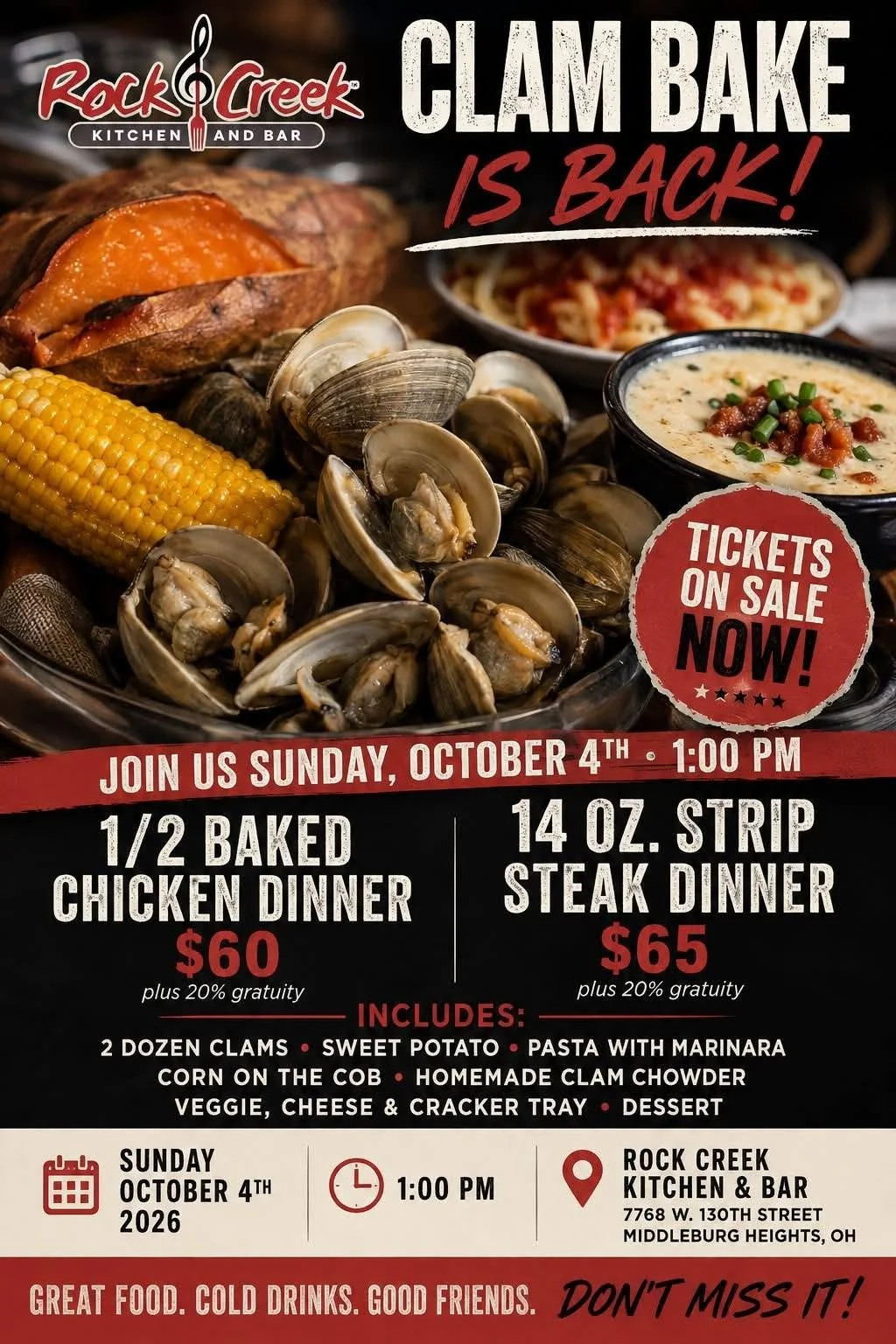 Rock Creek's Annual Clam Bake