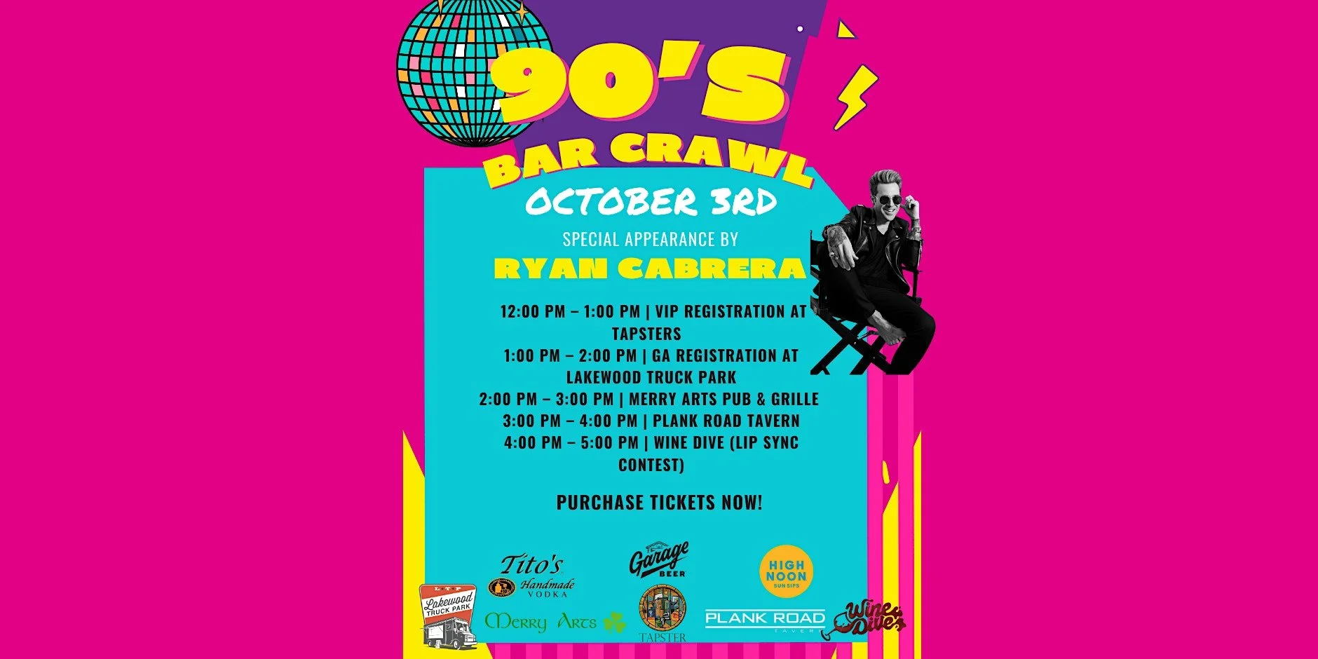 90's Bar Crawl-Lakewood