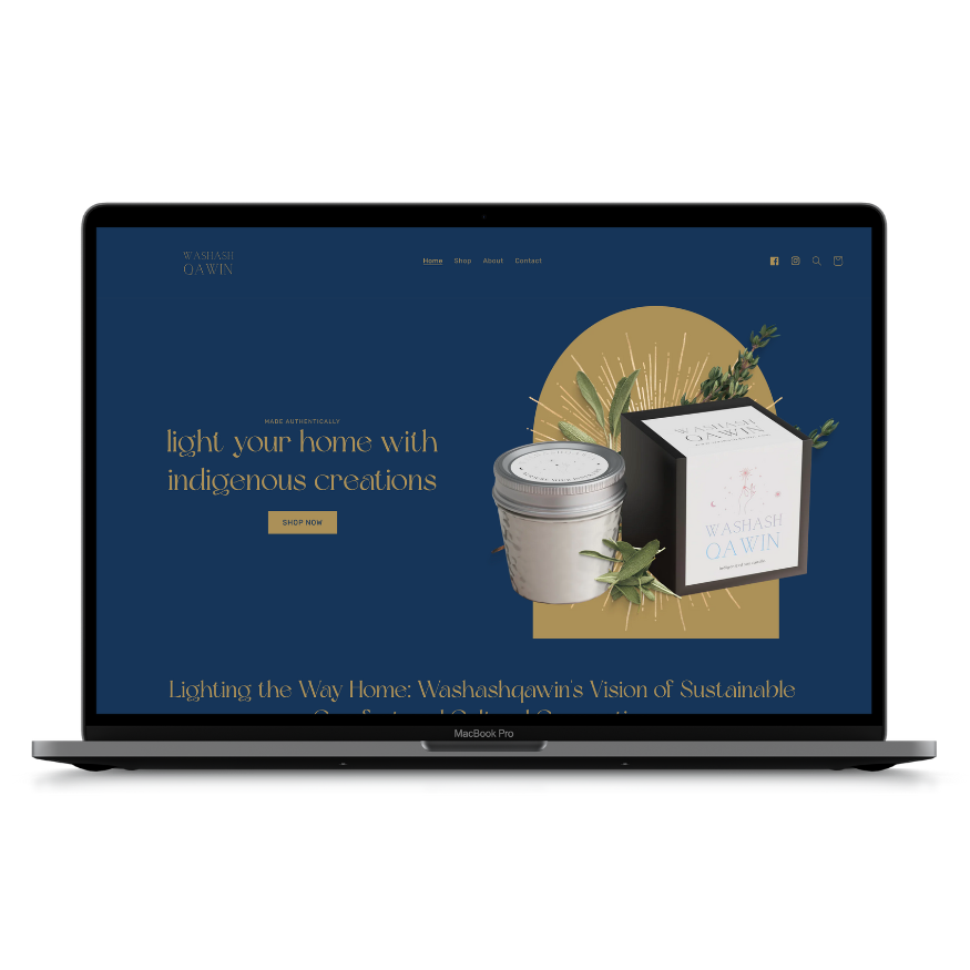 Washashqawin website mockup