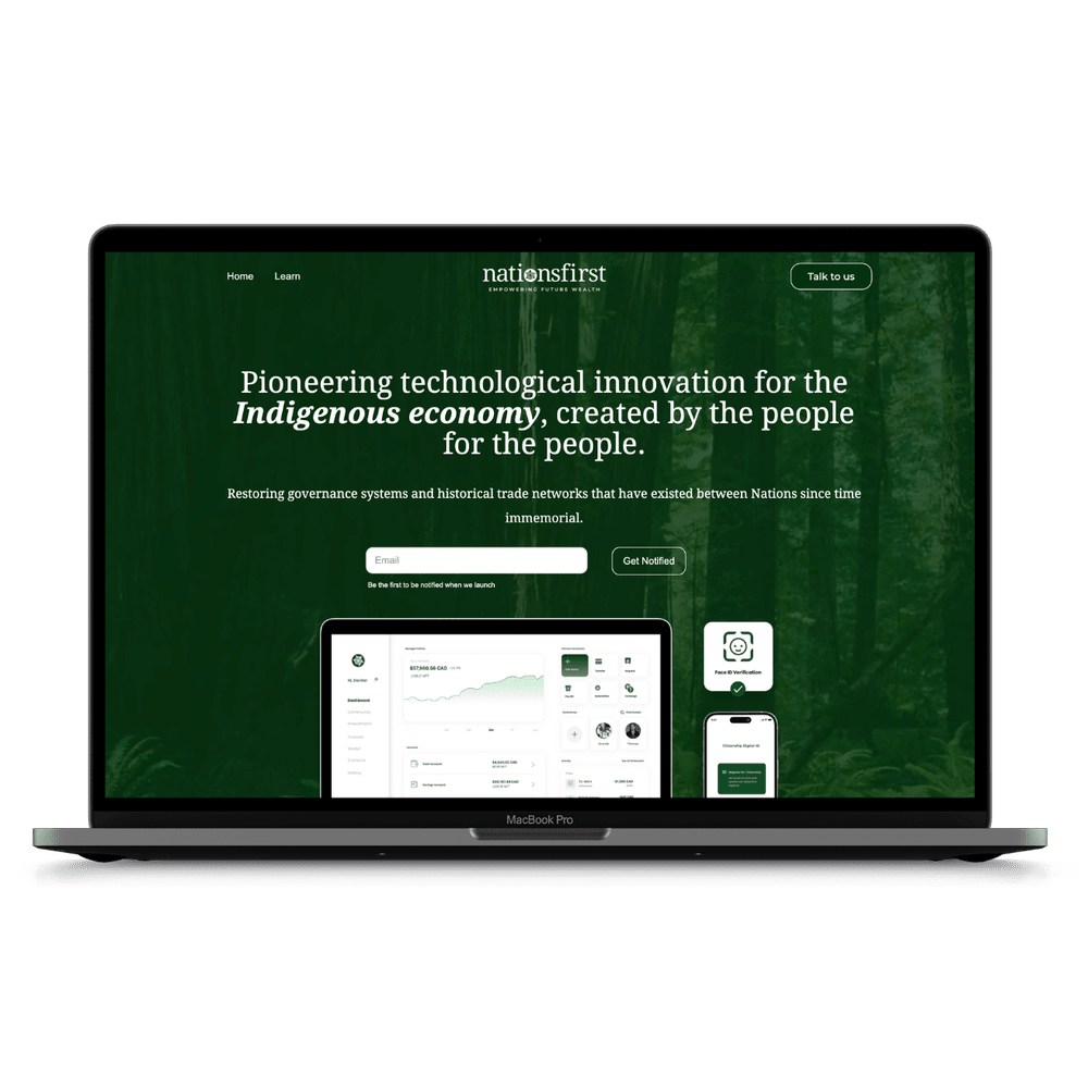 NationsFirst Technologies website mockup