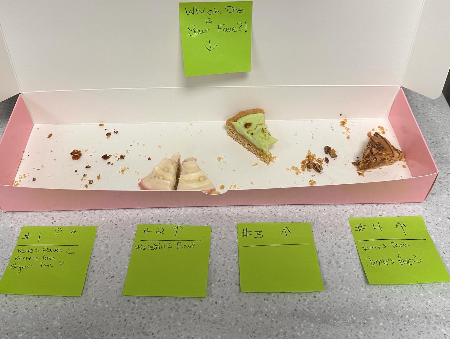 It&rsquo;s not a double blind randomized controlled study, but still pretty sure we are an office of scientists &hellip; and that Sea Salt Toffee was the winner. @crumbl.ca let us know if you&rsquo;d like a weekly analysis done &hellip; we are in!