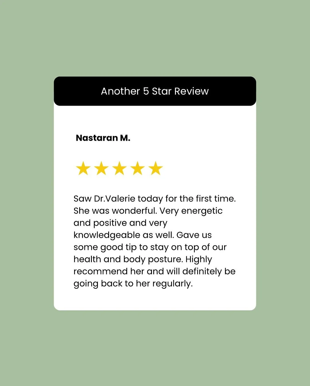 We love a ⭐️⭐️⭐️⭐️⭐️ Google review!! If you haven&rsquo;t been in to see Dr. Val for chiro or Shawn for massage, maybe now is the time to book!

Book online at www.iconwellnessclinic.janeapp.com