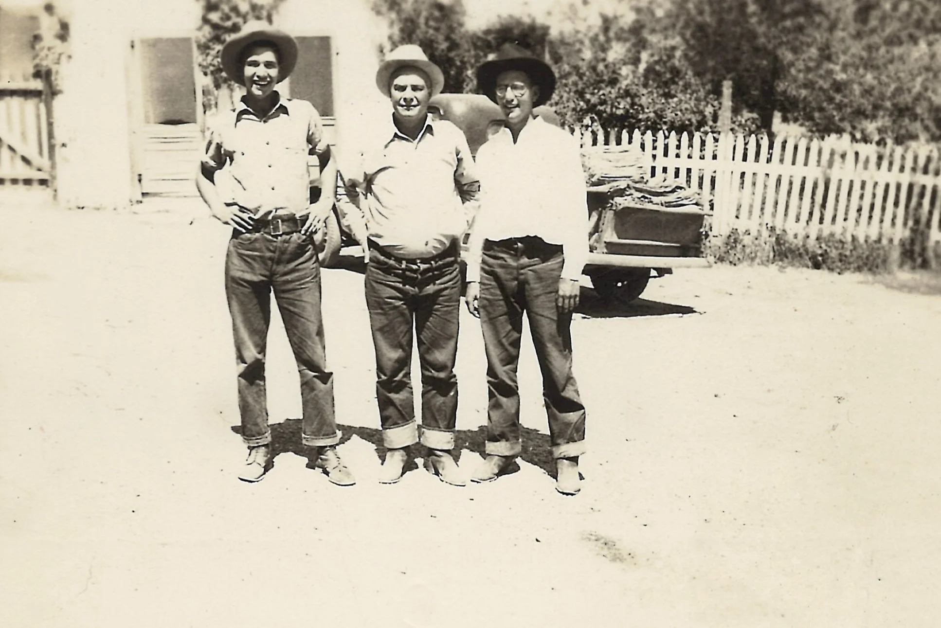 L-R, Dave, Grandpa Pete, Howard Brubeck