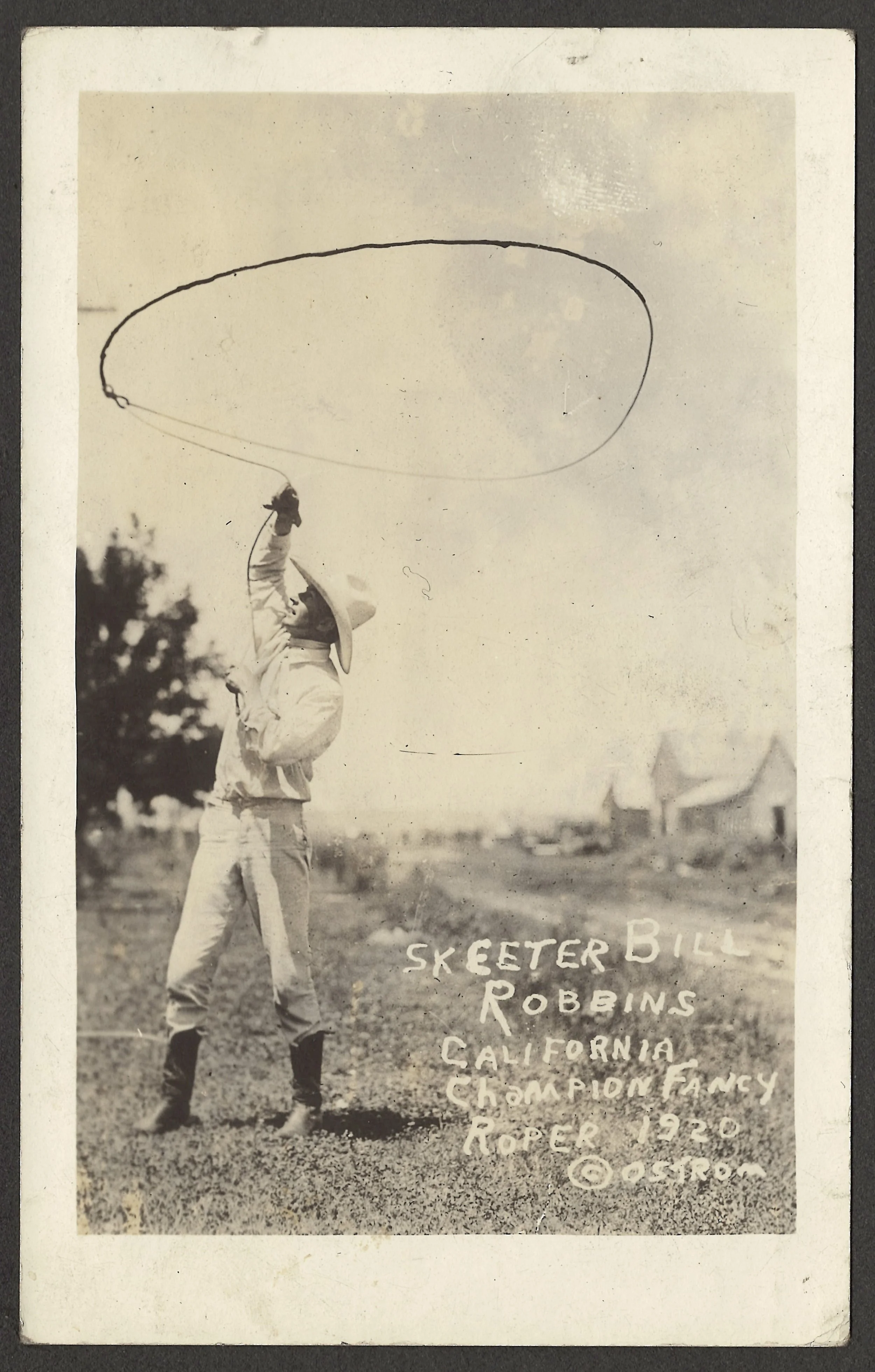 Skeeter Bill Robbins, 1920 Champion Roper