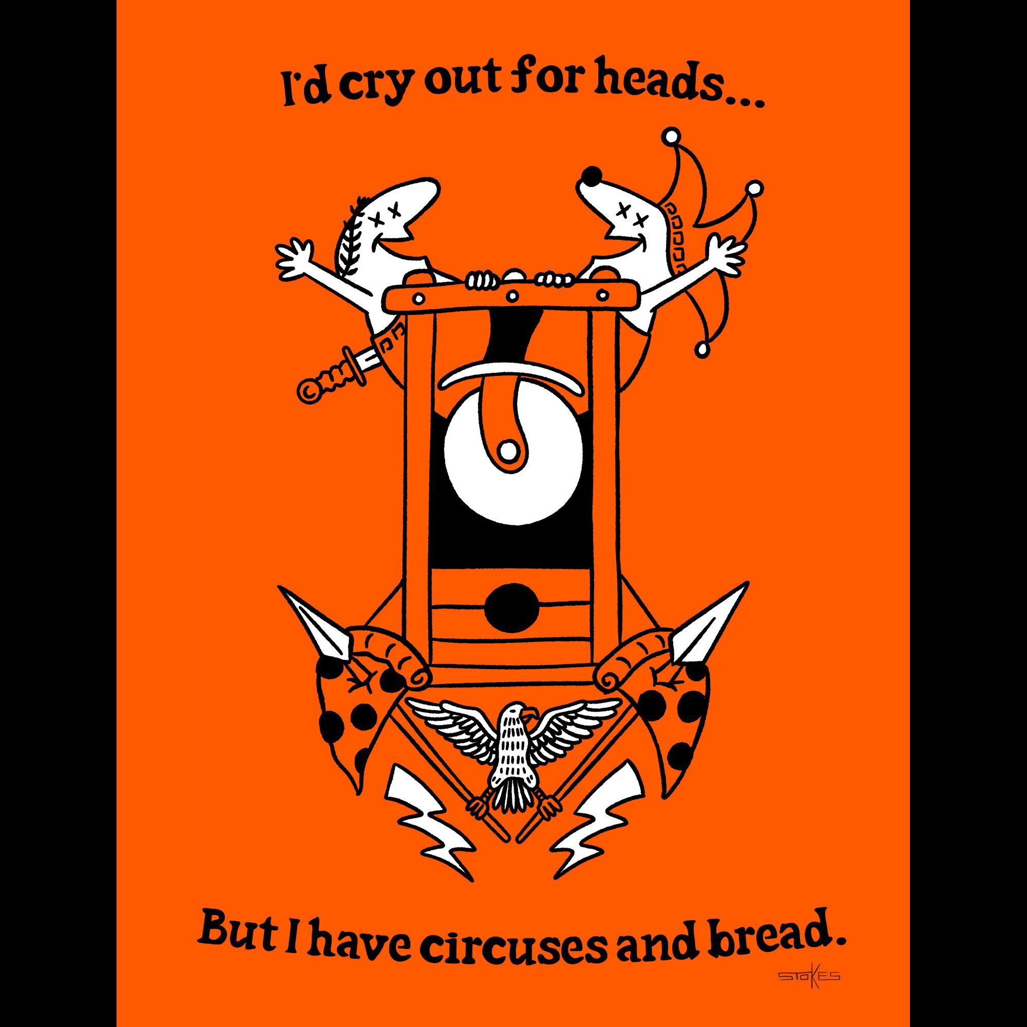 Bread and Circuses. - Giclée Art Print (Choose size)
