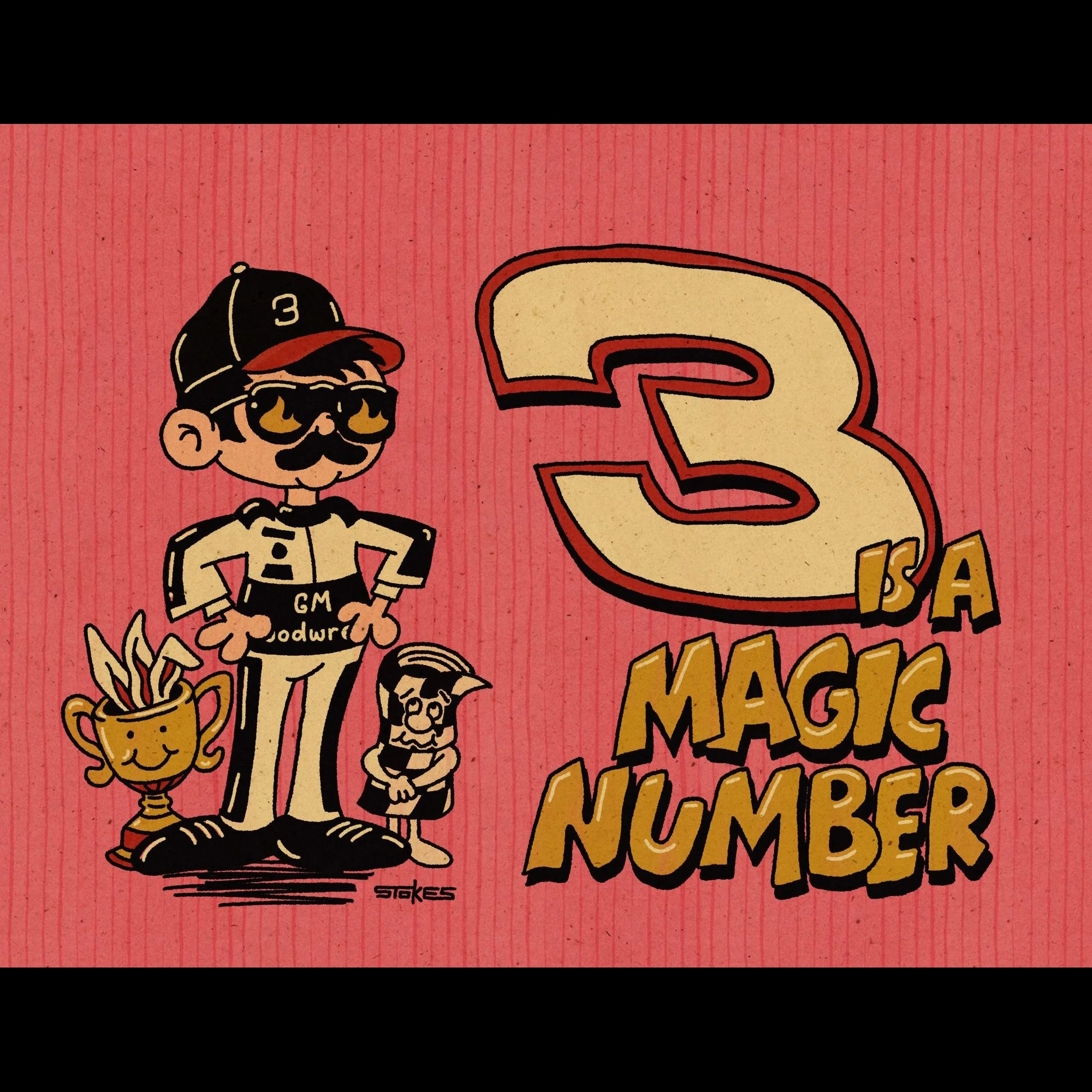 3 is a Magic Number. - Giclée Art Print (Choose size)