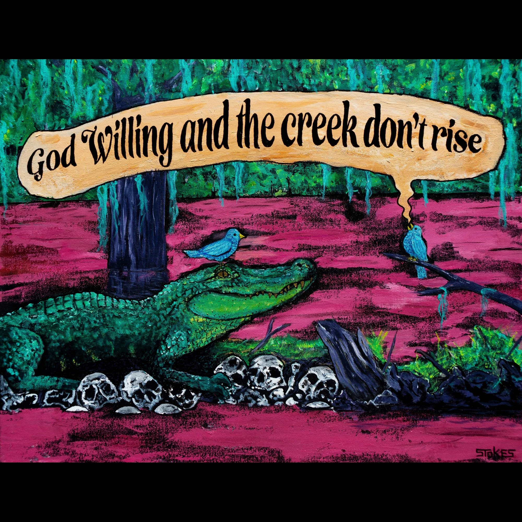 Creek Don't Rise - Giclée Art Print (Choose size)