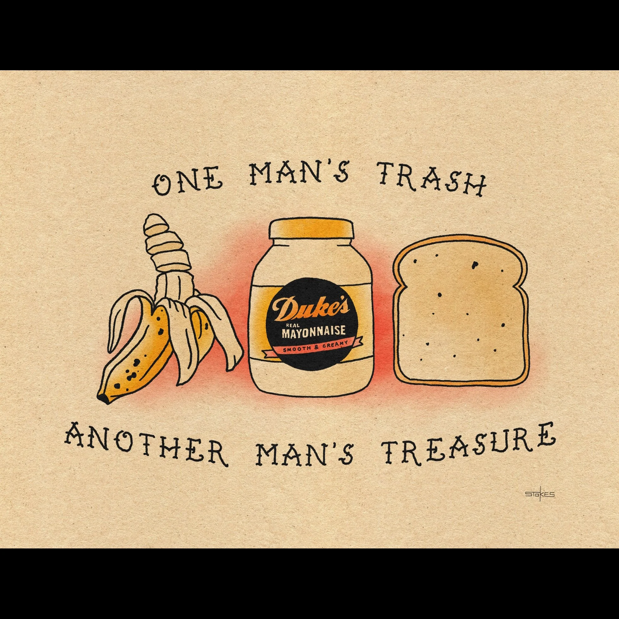 One Man's Trash - Giclée Art Print (Choose size)