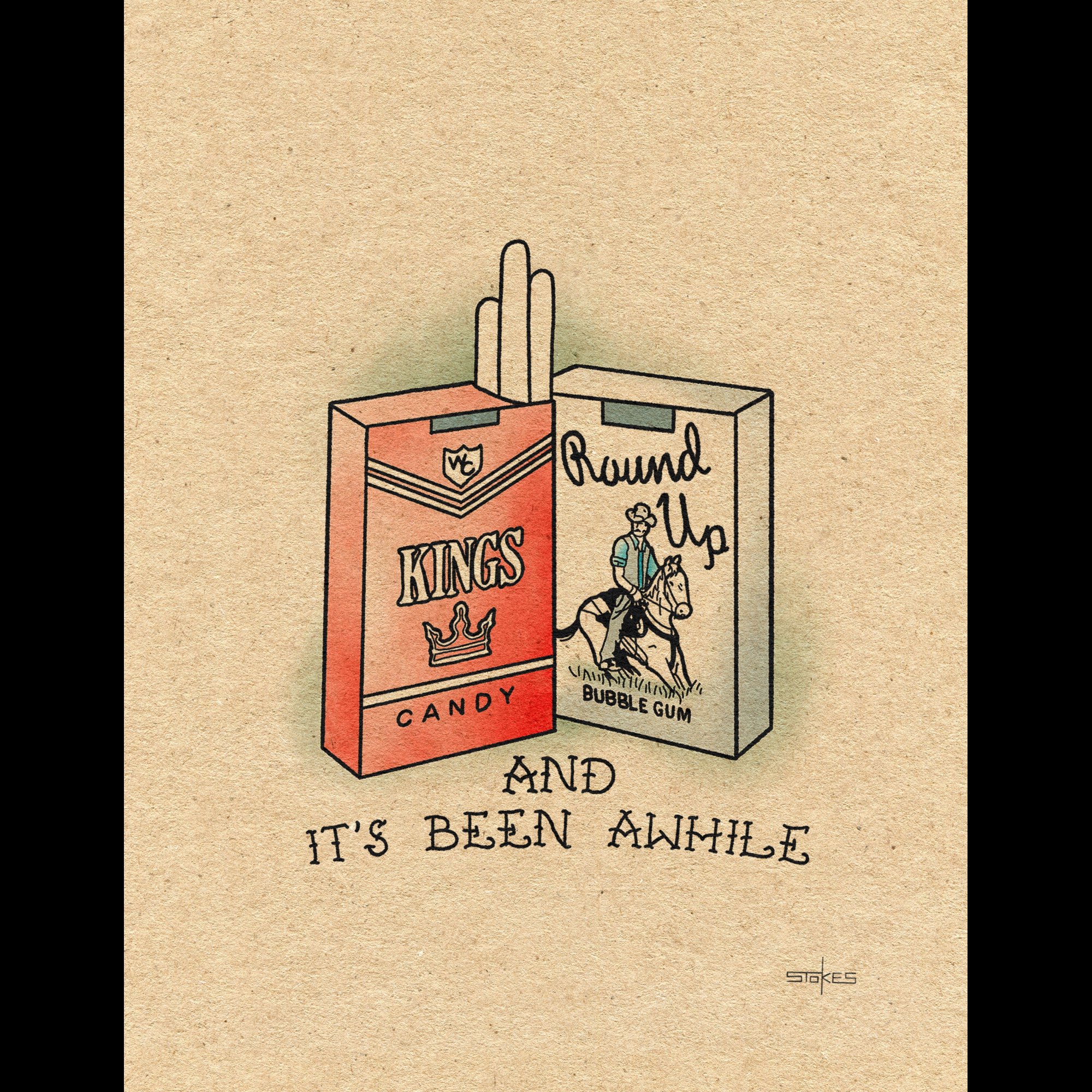 It's Been Awhile. - Giclée Art Print (Choose size)