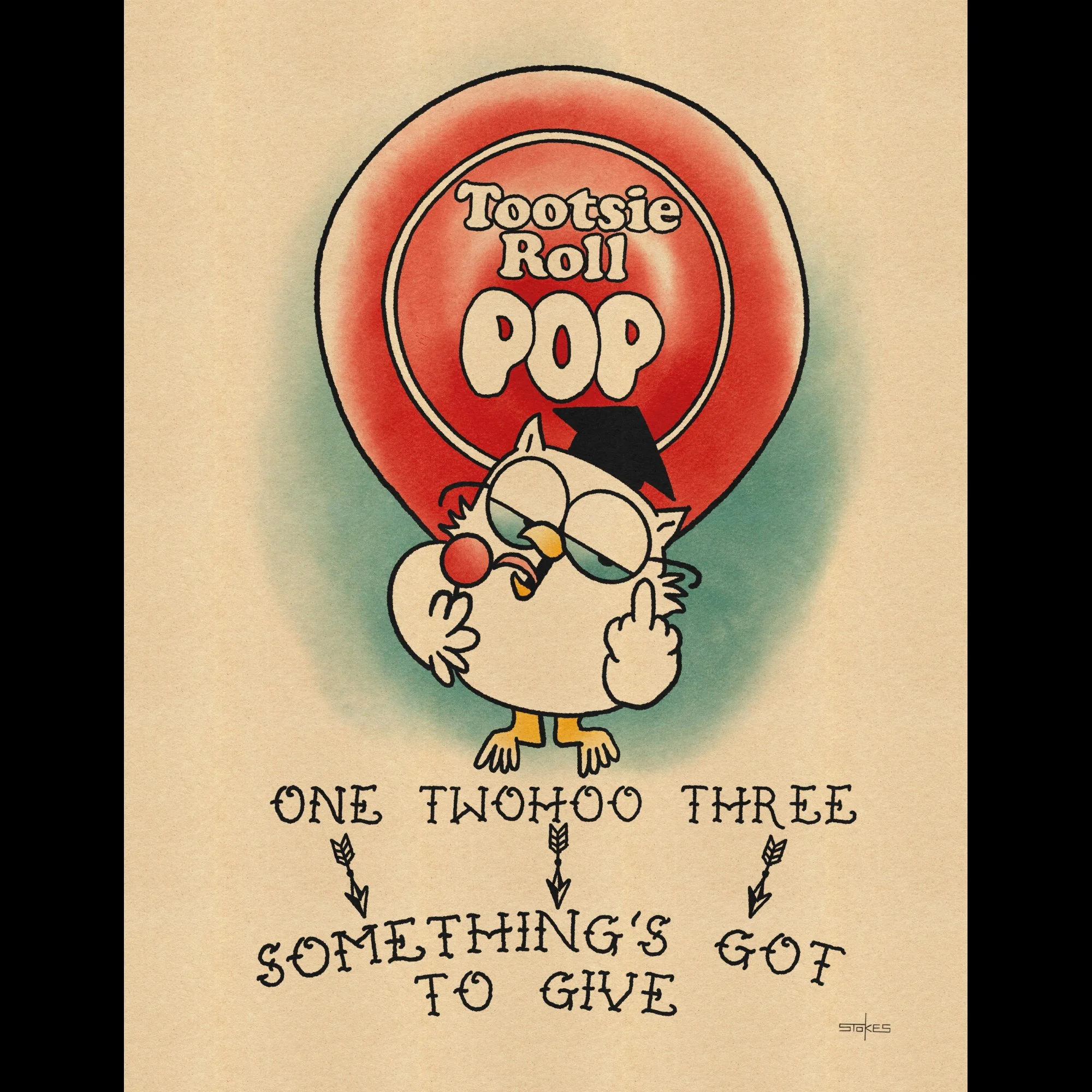 Something's Got to Give. - Giclée Art Print (Choose size)