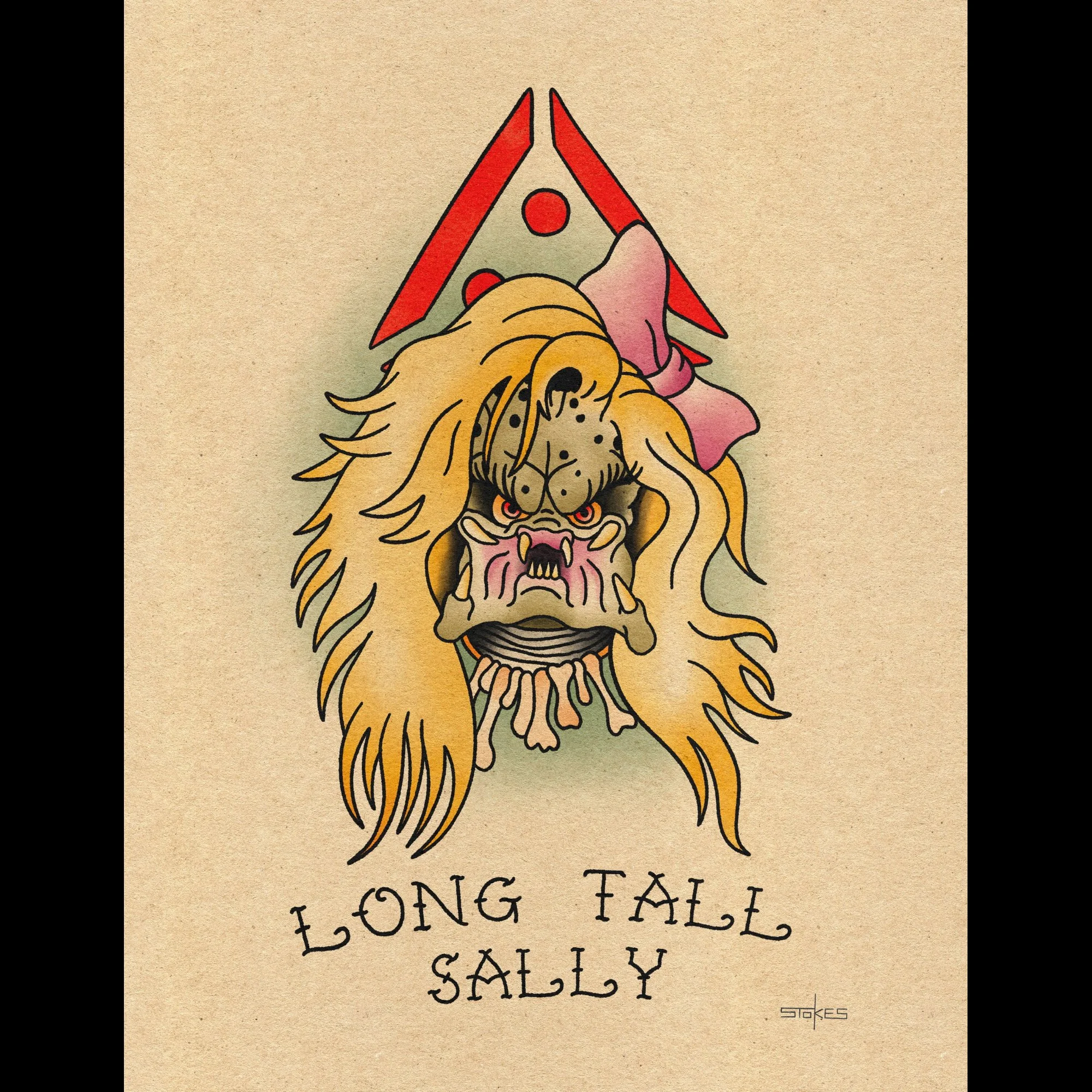Long Tall Sally. - Giclée Art Print (Choose size)
