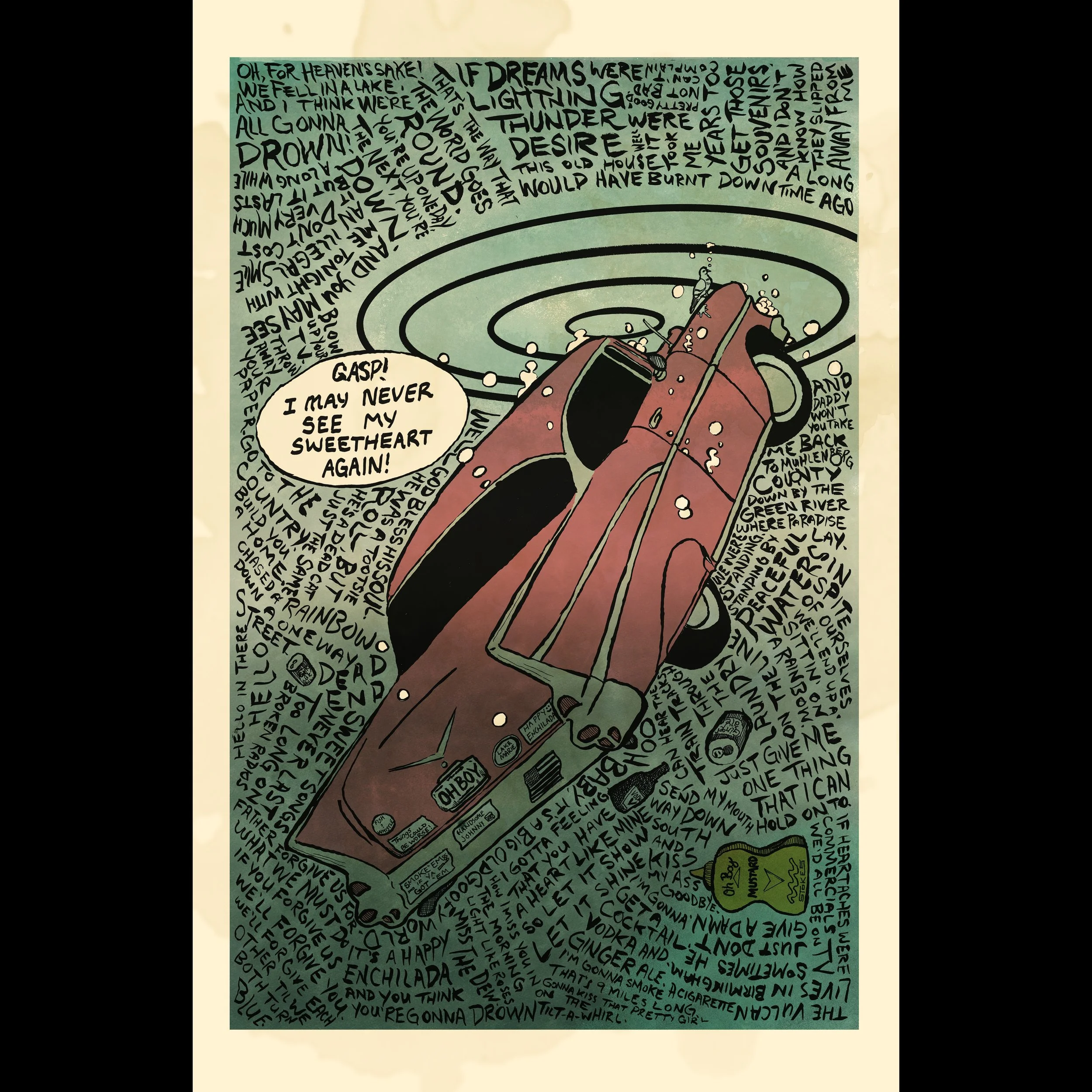 Bottomless Lake. - Giclée Art Print (11x17)