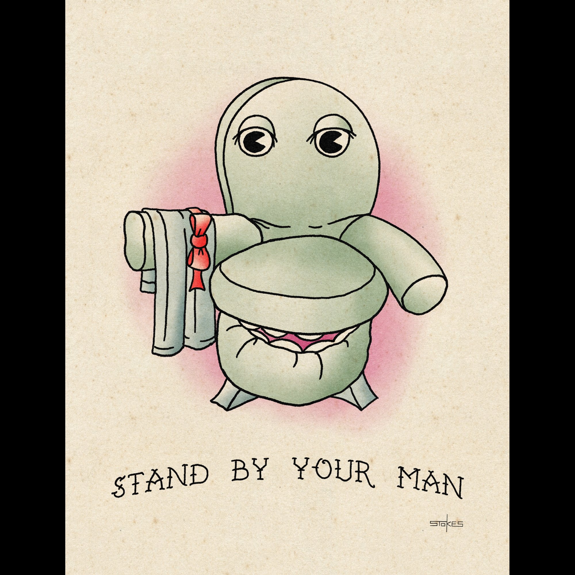 Stand by your man. - Giclée Art Print (Choose size)