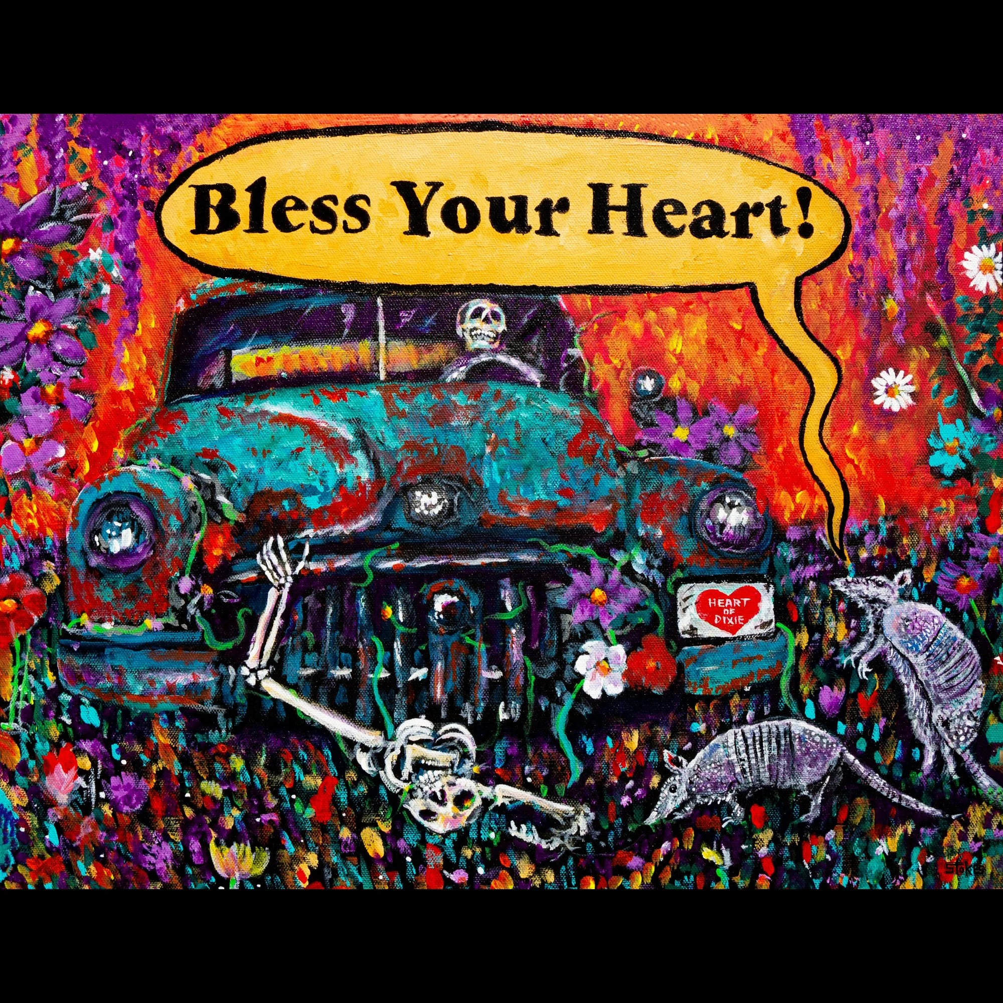 Bless Your Heart  - Giclée Art Print (Choose size)