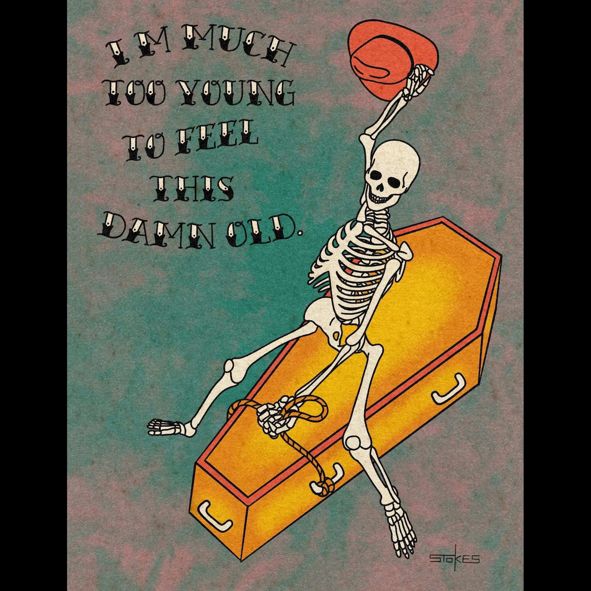 Much Too Young. - Giclée Art Print (Choose size)