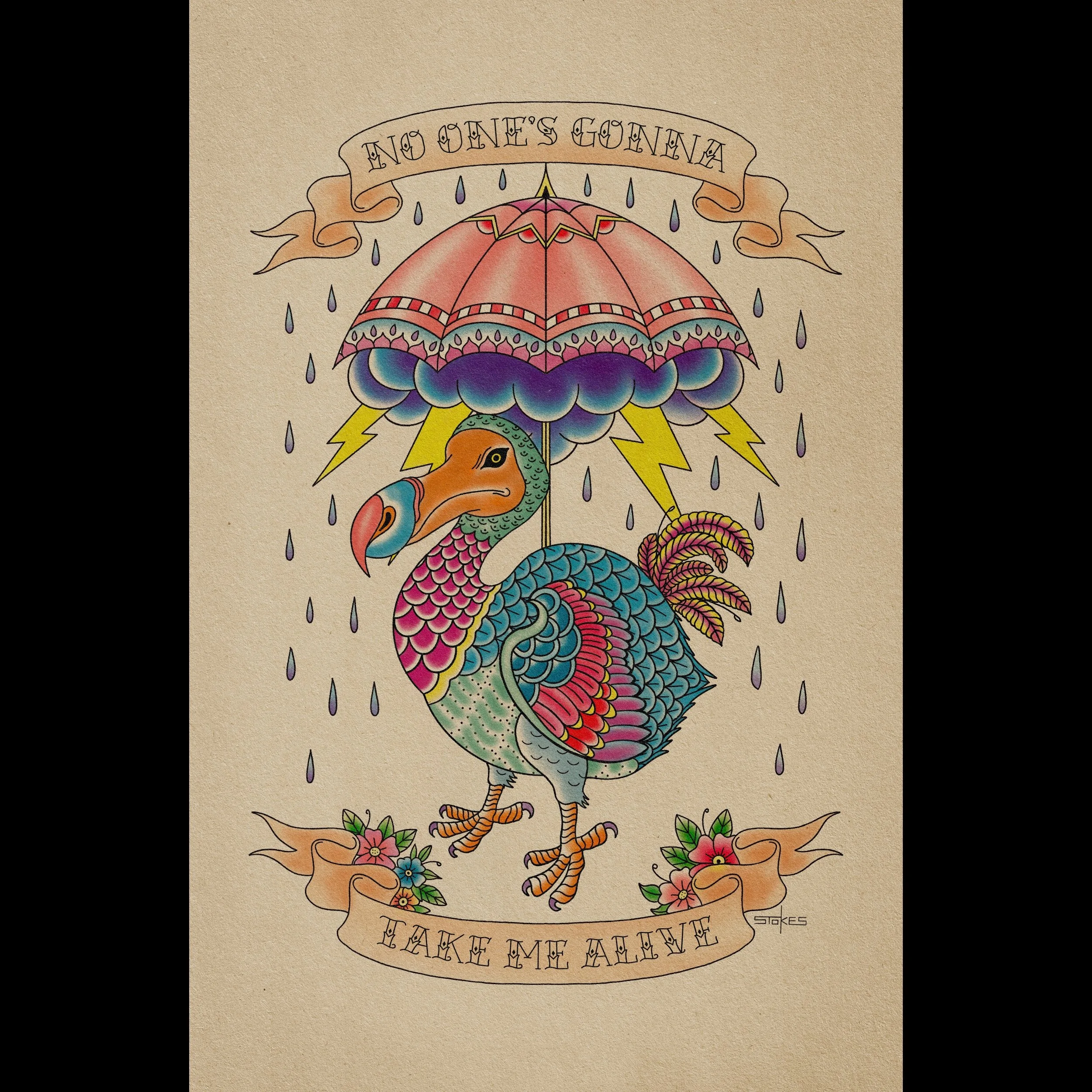 You'll Never Take Us Alive - Giclée Art Print (Choose size)