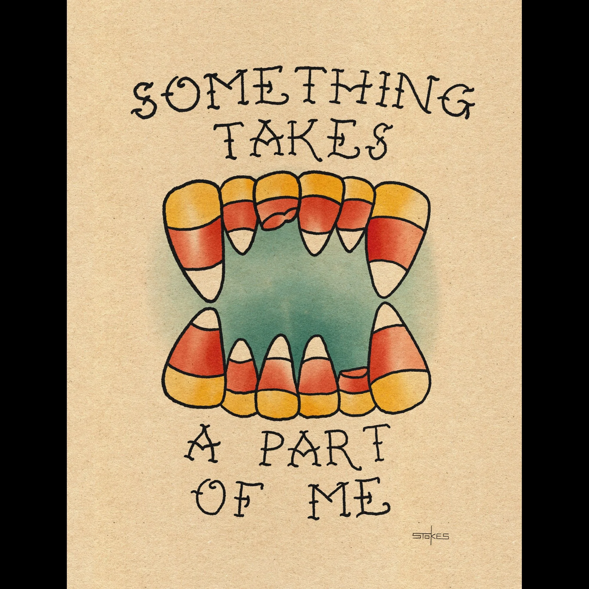 Something Takes a Part of Me. - Giclée Art Print (Choose size)