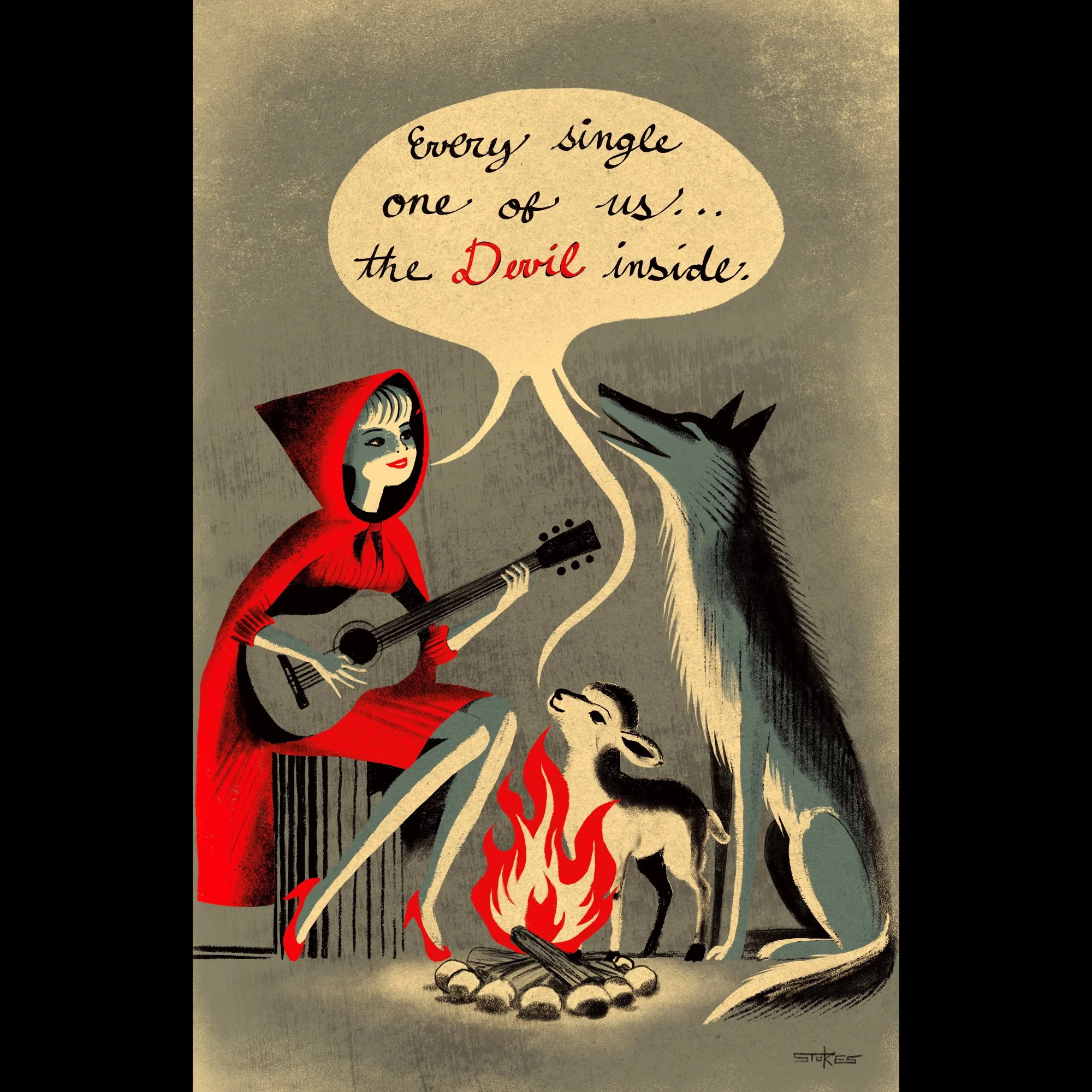 Devil Inside - Giclée Art Print (11x17)