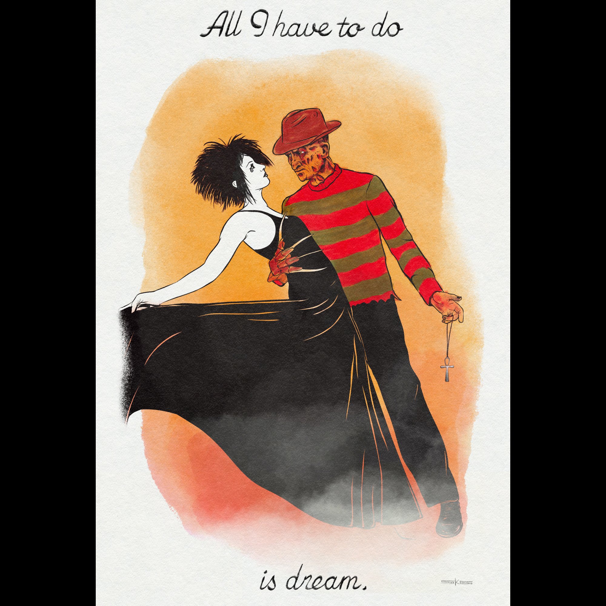 All I have to Do is Dream. - Giclée Art Print (11x17)