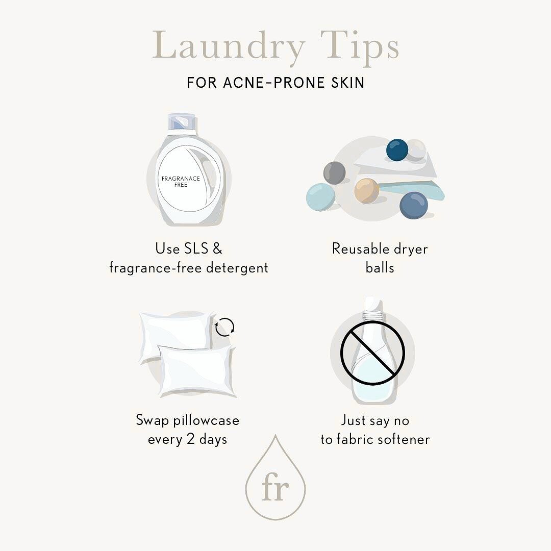 Let&rsquo;s talk about doing laundry when you have acne-prone skin! 🧺✨

Did you know that your laundry routine could be triggering breakouts? Here are a few essential tips for acne-safe laundry:

🚫 Skip the SLS (Sodium Laureth Sulfate)! This common