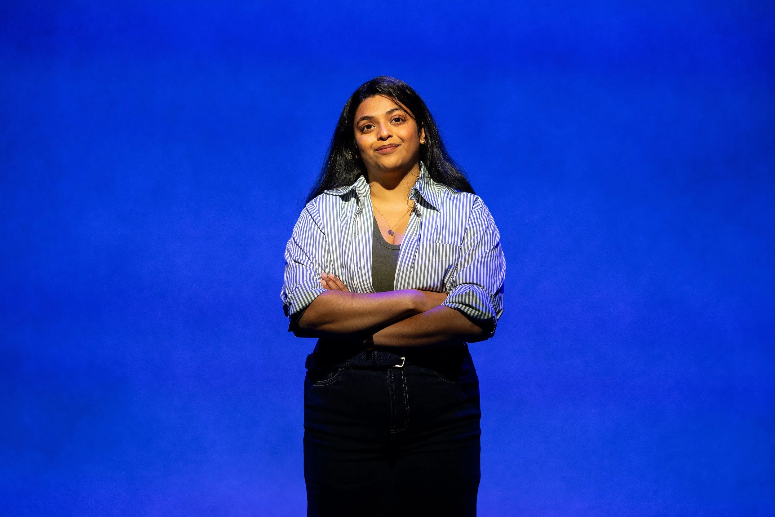 Sadithi De Zilva in “Cowboys and East Indians” (Photo: Jamie Kraus)