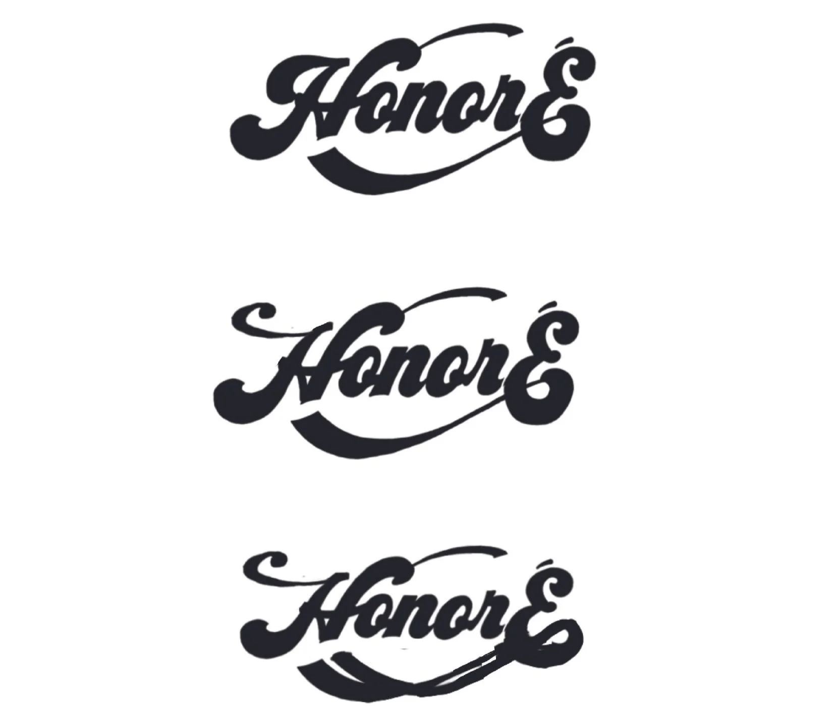 A sample of some of the intermediate explorations. 