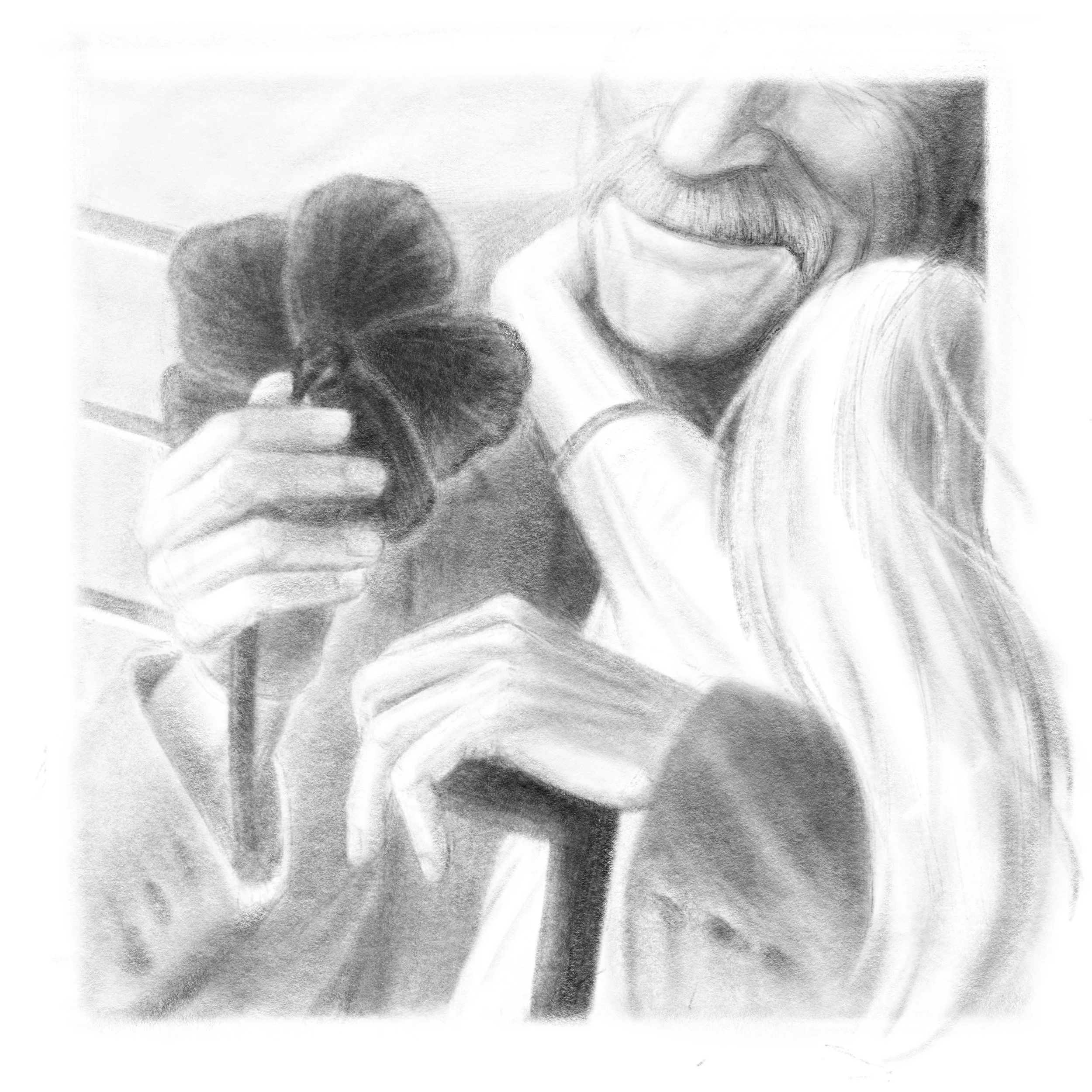 Spot illustration 2 of 2 for short story "Nine Last Days on Planet Earth" written by Daryl Gregory.