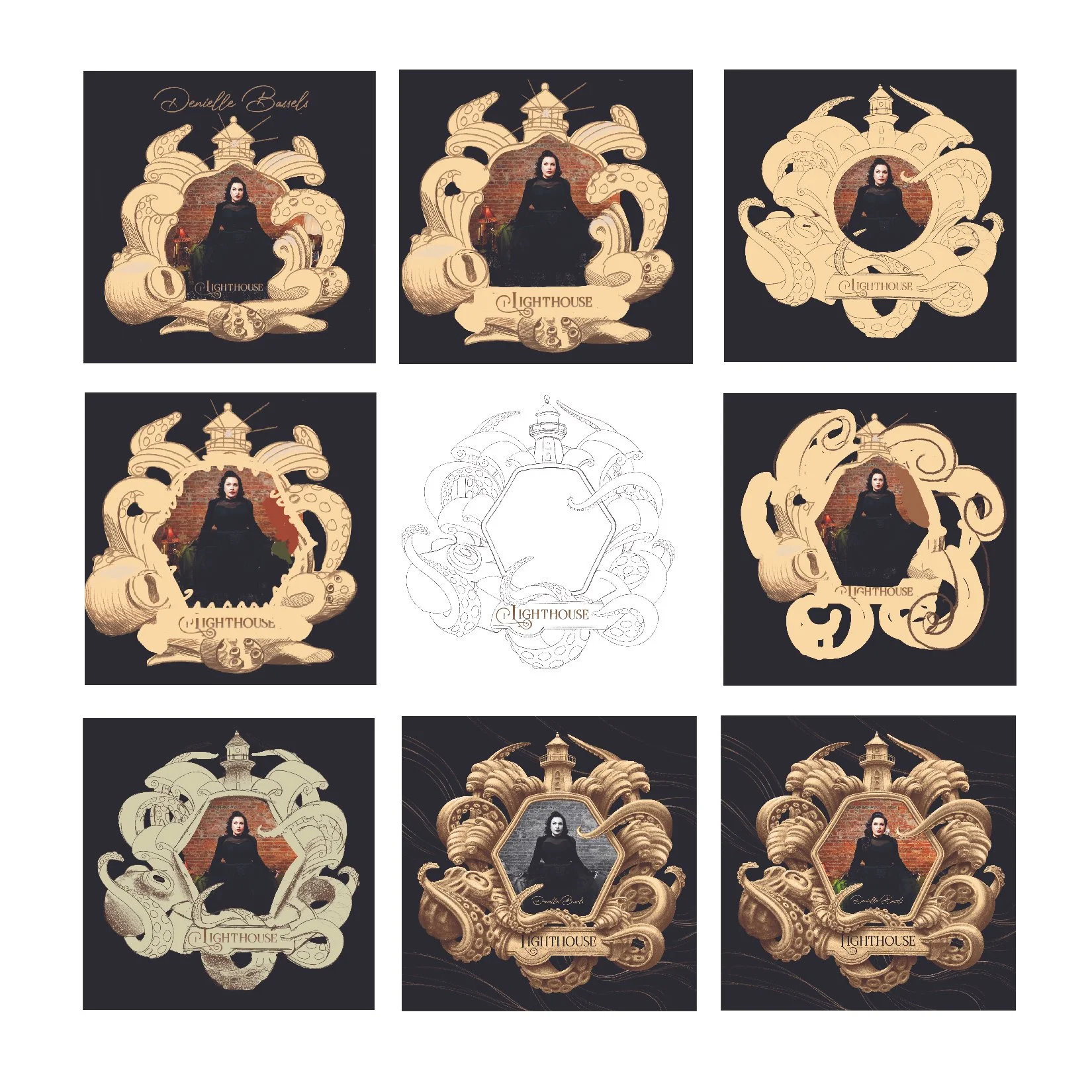 Final concept, composition, shape, and rendering refinement. 