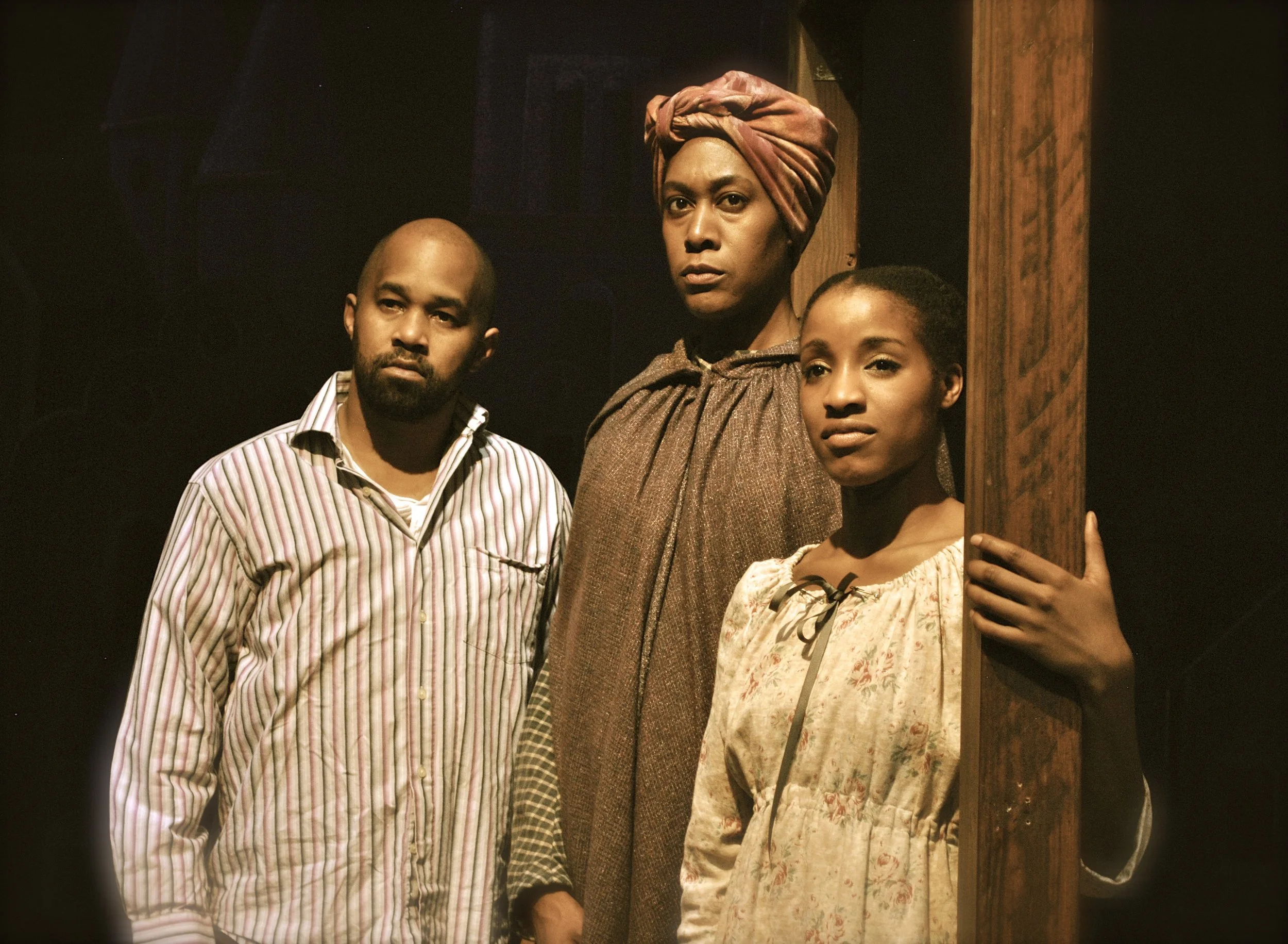 Anthony D'Juan, Atim Udoffia and Ure Egbuho in Harriet Tubman and The Underground Railroad