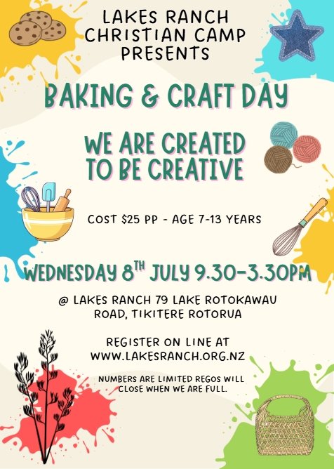 Baking & Craft Day Camp
