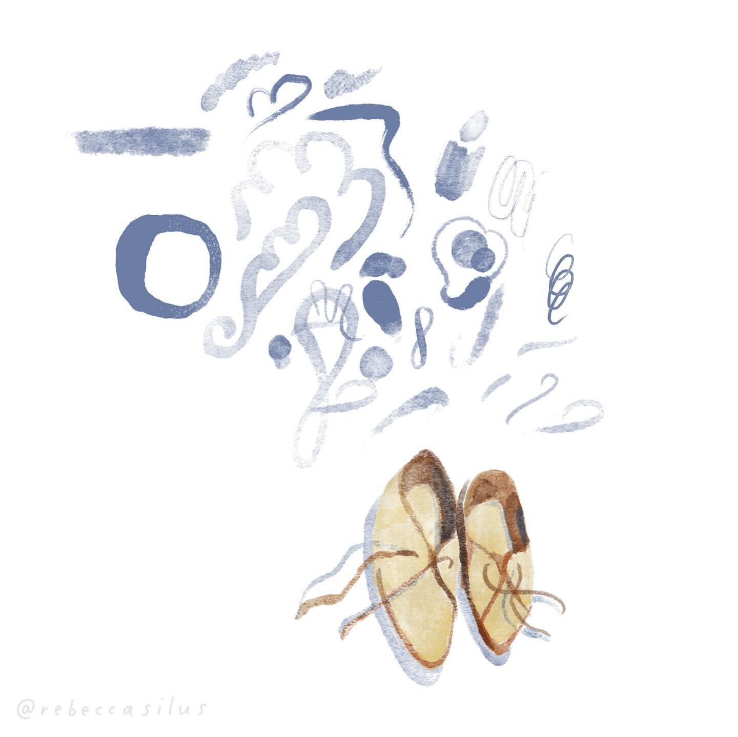 Playing with the Wamazing watercolor brushes in Fresco. They are the closest digital brushes I&rsquo;ve found for recreating how I paint with watercolor. I originally painted the Oxfords years ago&mdash;still have them and wear them!