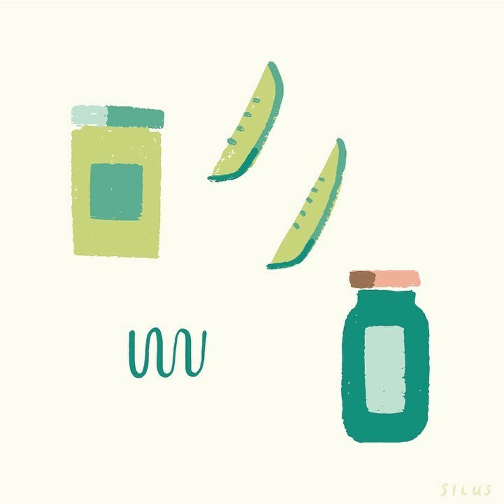 Every year I think about pickling but I haven&rsquo;t done it yet! So for now I draw about it.