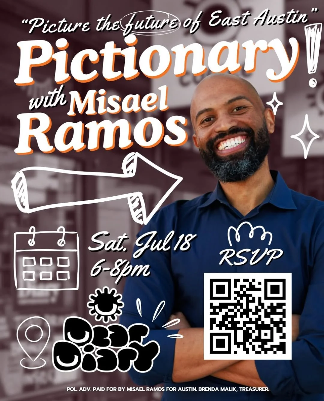 Pictionary and Politics: Game Night with Misael for Austin City Council