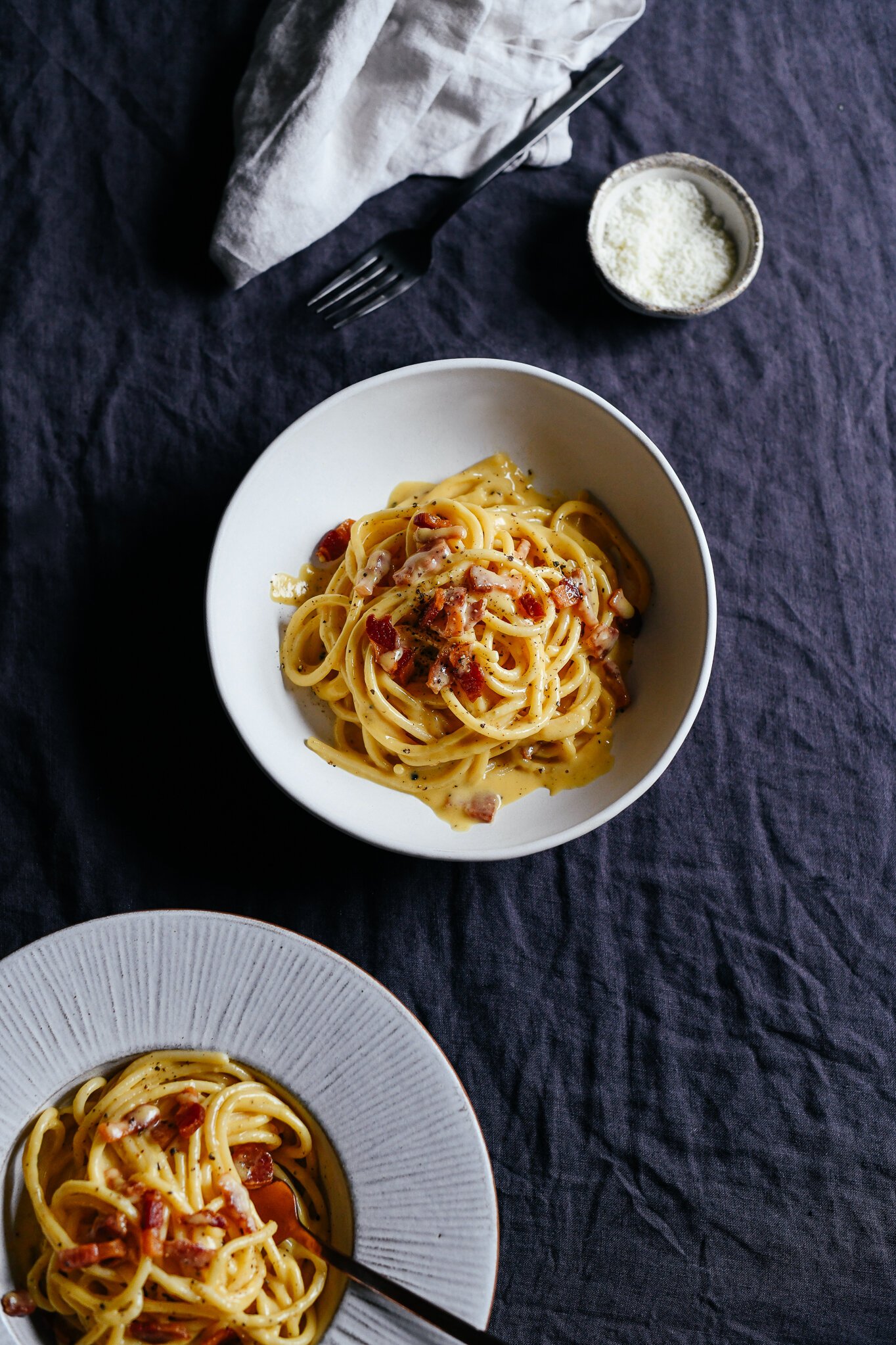 The Best Roman Style Carbonara — no regretti spaghetti
