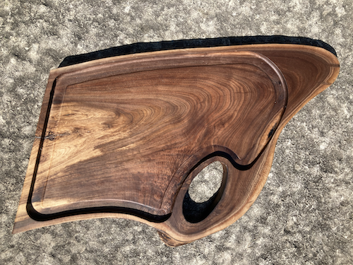 The final, cleaned up version, with a little lip all the way around the inset part.