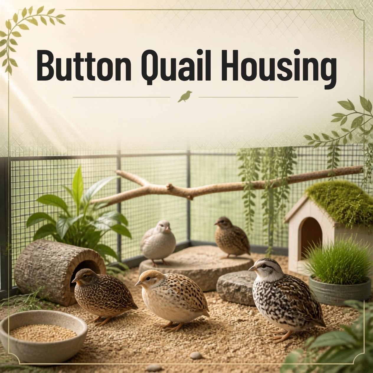 Button Quail Housing and Space Requirements