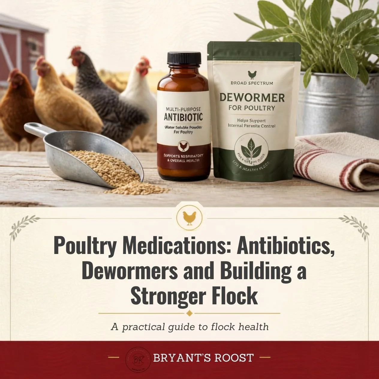 Poultry Medications: Antibiotics, Dewormers and Building a Stronger Flock